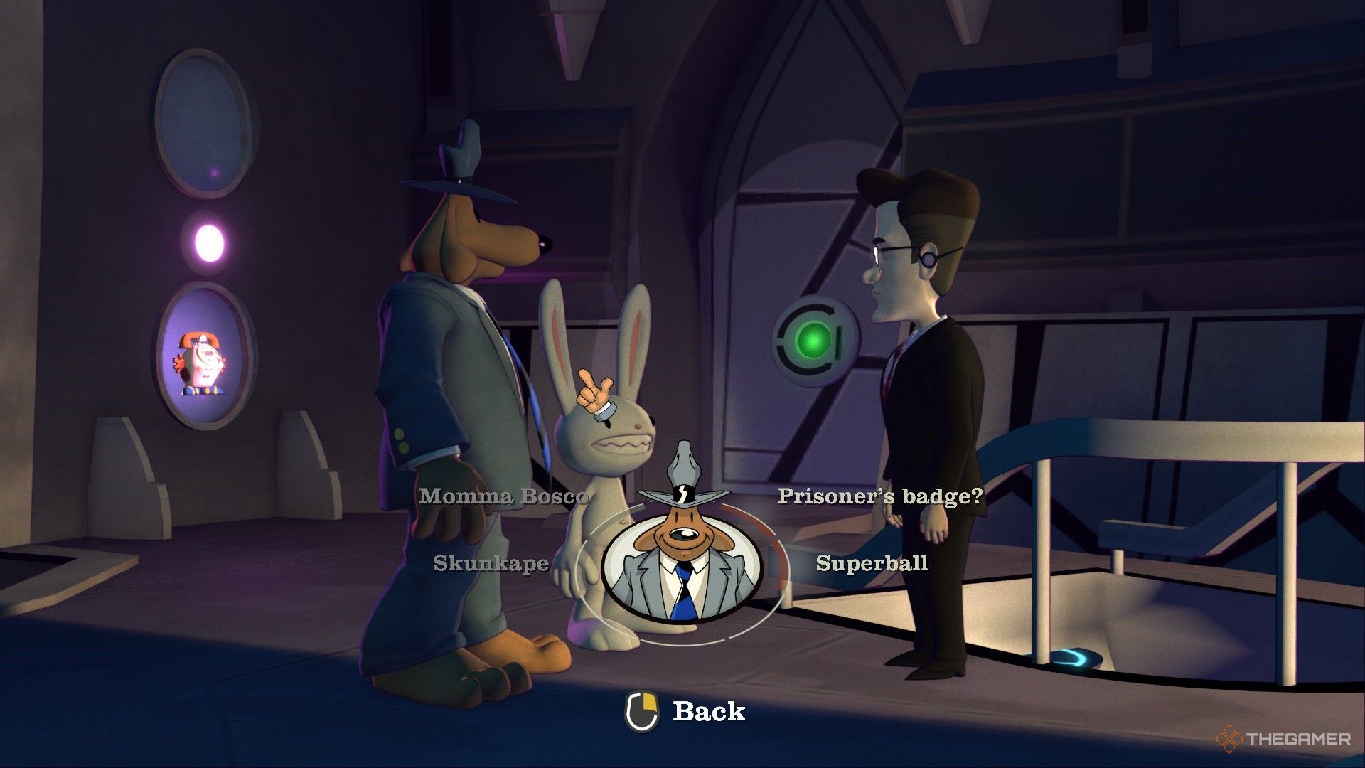 Speaking with Agent Superball in Sam and Max The Devil's Playhouse Episode 1.