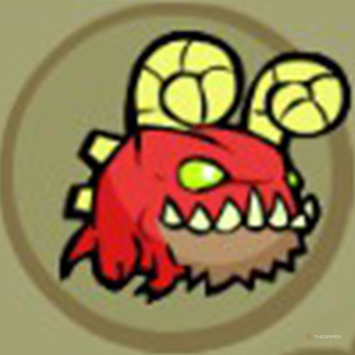 The portrait of the Dragonhead animal orb appears inside a circle in Castle Crashers.