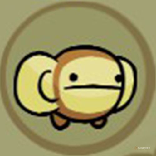 The portrait of the Monkeyface animal orb appears inside a circle in Castle Crashers.