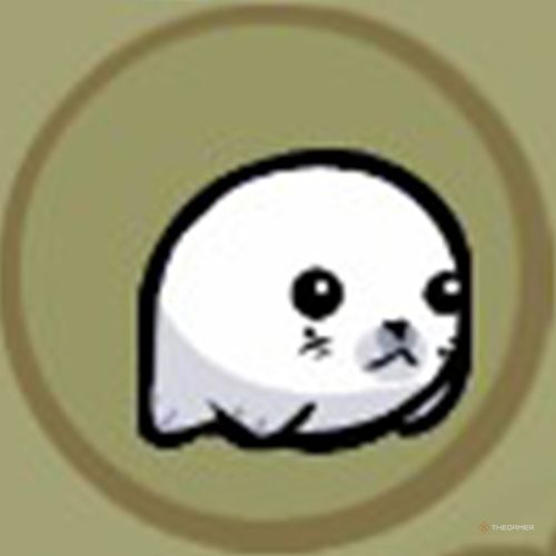 The portrait of the Pelter animal orb appears inside a circle in Castle Crashers.