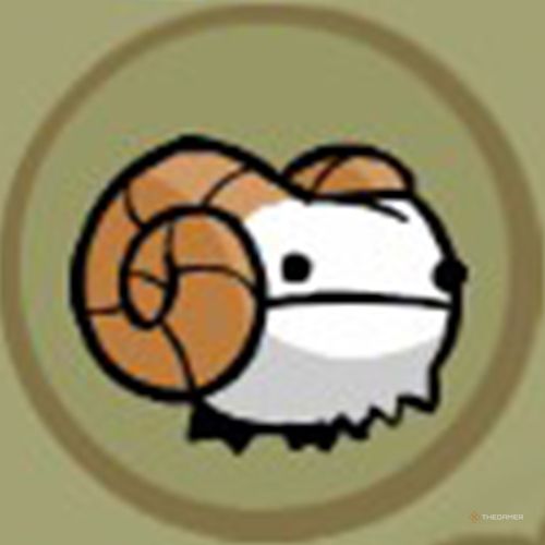 The portrait of the Rammy animal orb appears inside a circle in Castle Crashers.
