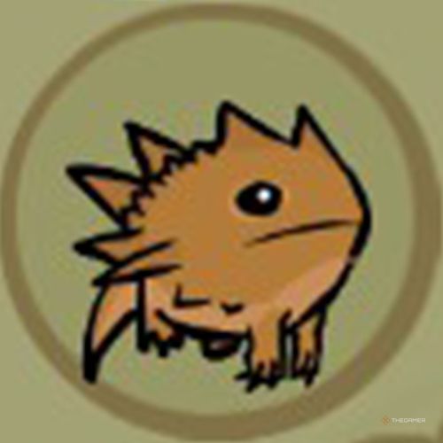 The portrait of the Spiny animal orb appears inside a circle in Castle Crashers.