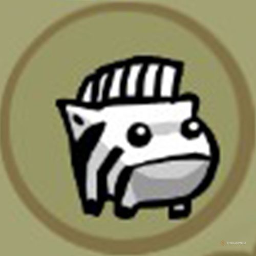 The portrait of the Zebra animal orb appears inside a circle in Castle Crashers.