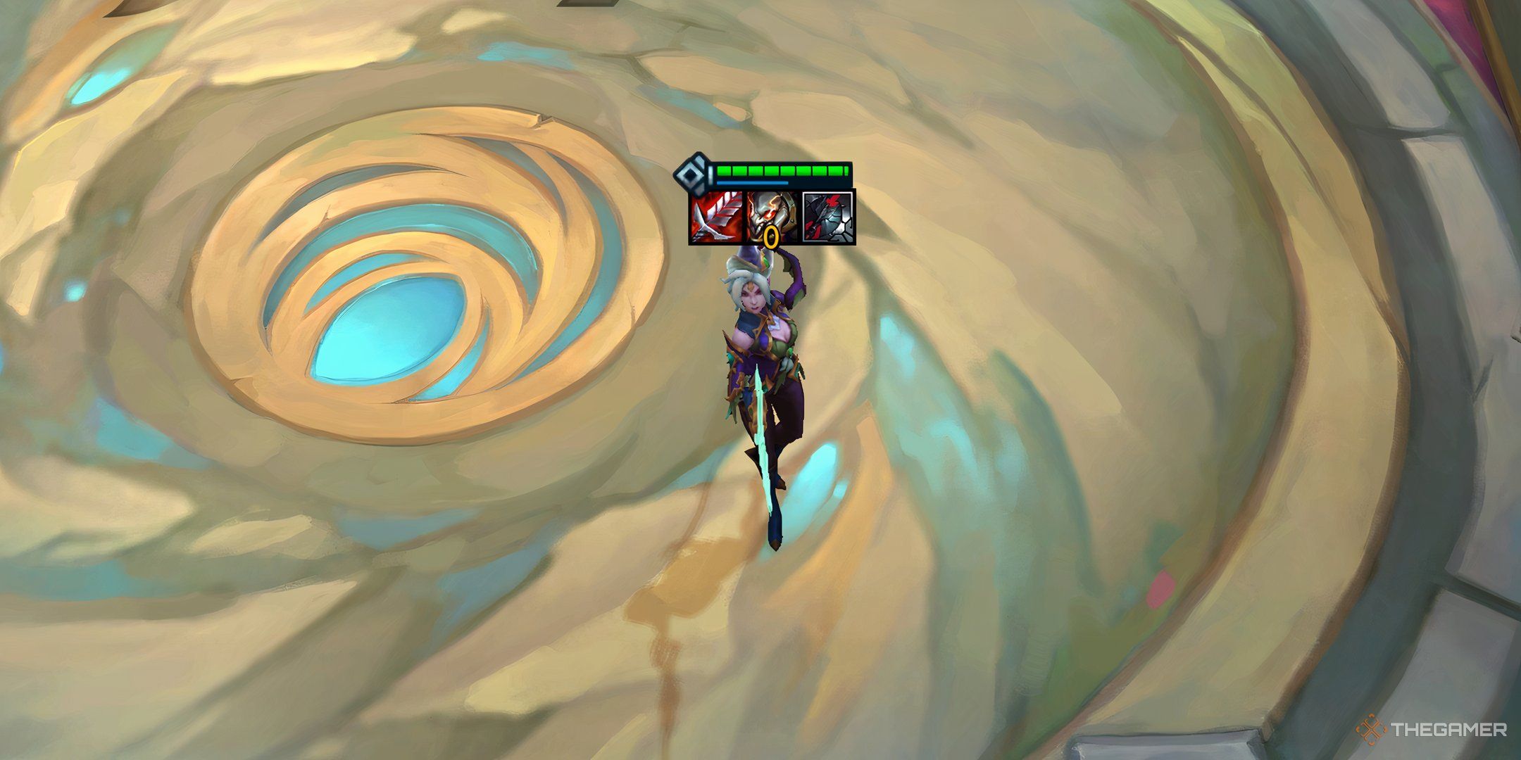 The Witchcraft Fiora unit in Teamfight Tactics Set 12.