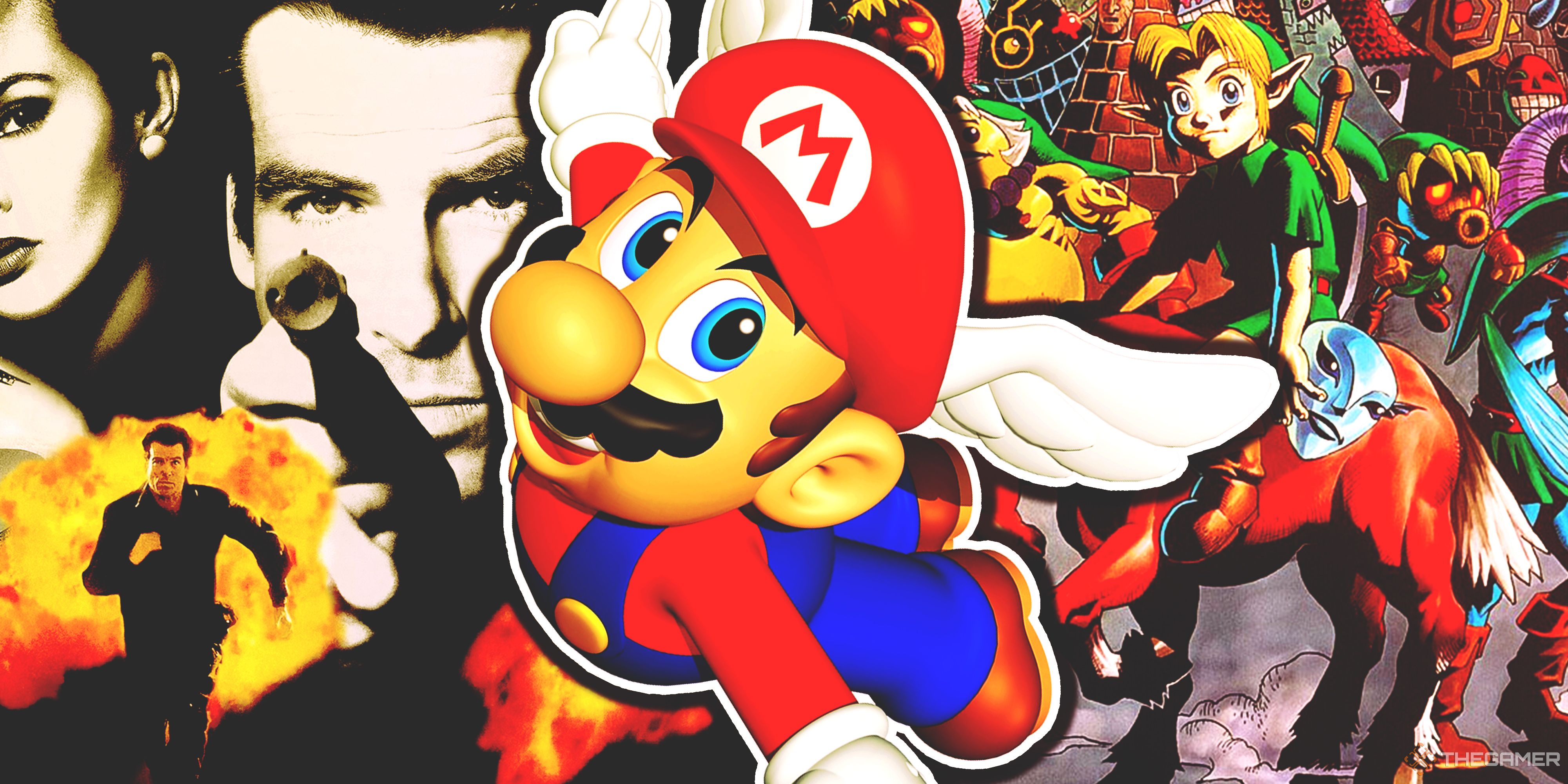 GoldenEye 007, Super Mario 64 and The Legend Of Zelda Majora's Mask.