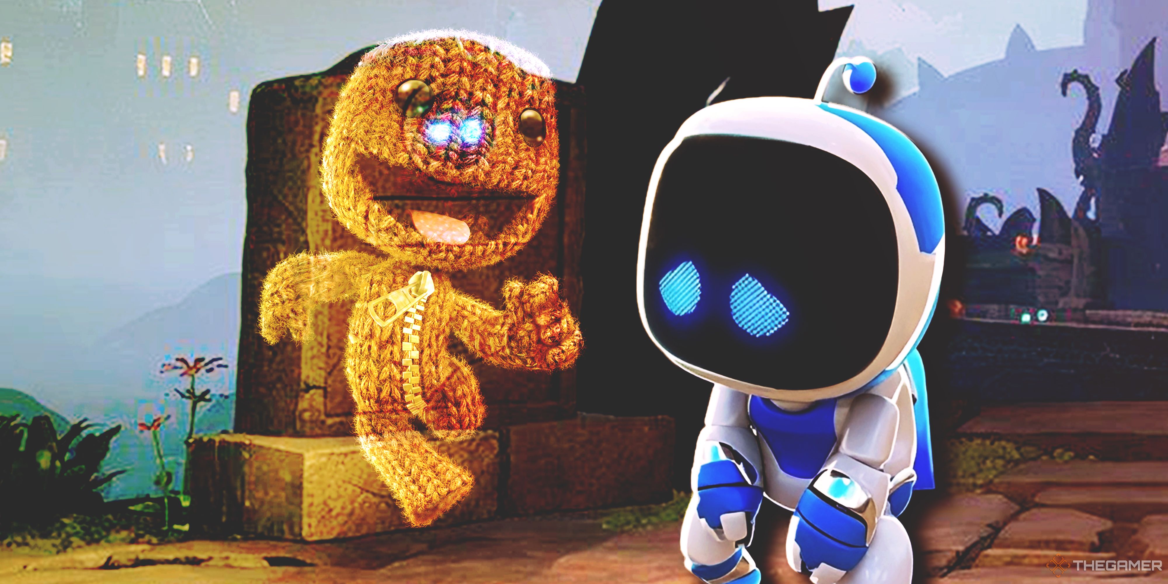 Astro Bot and Sackboy.