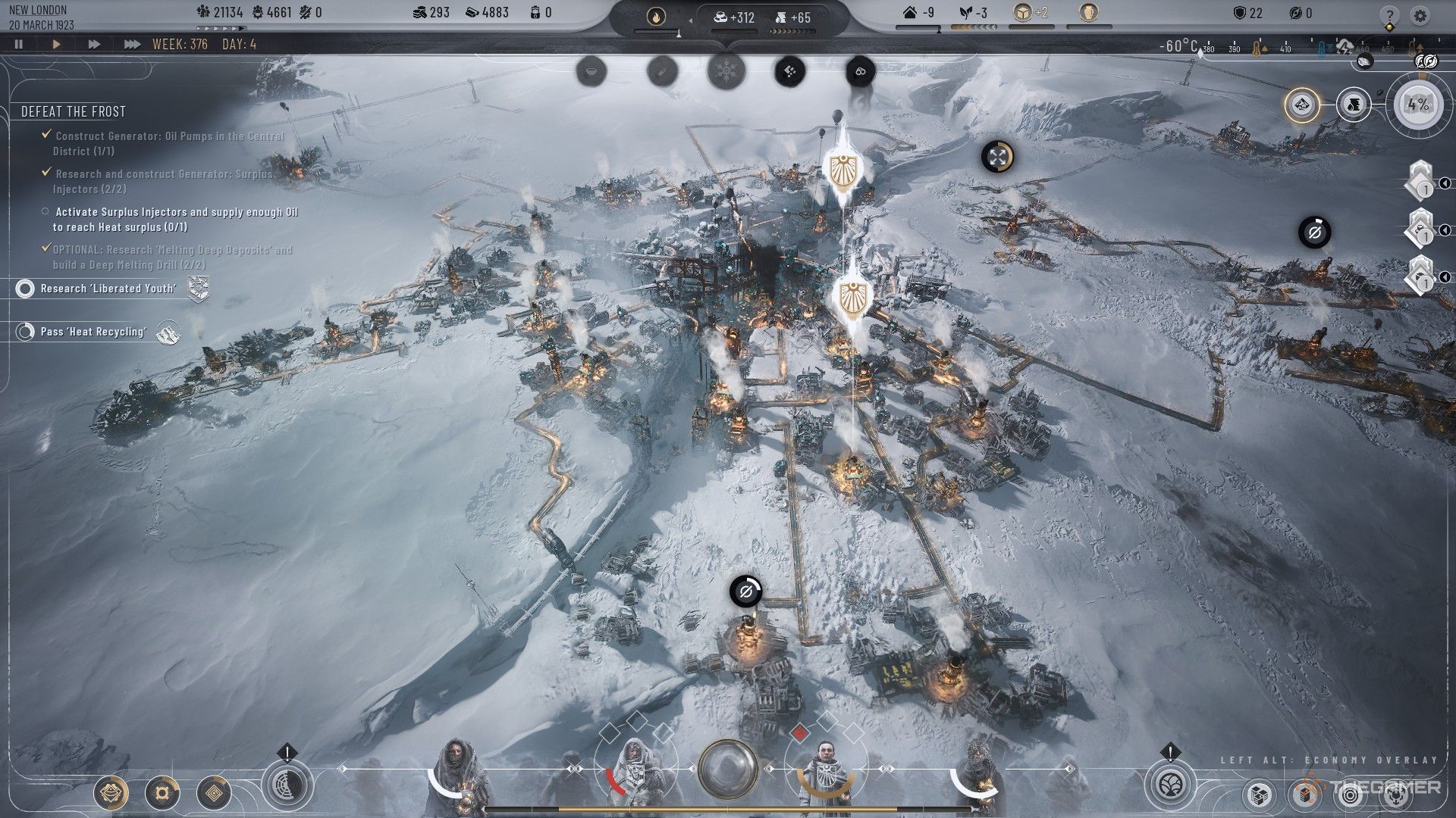 تجمعات در سراسر نیو لندن در Frostpunk 2 گسترش یافت.