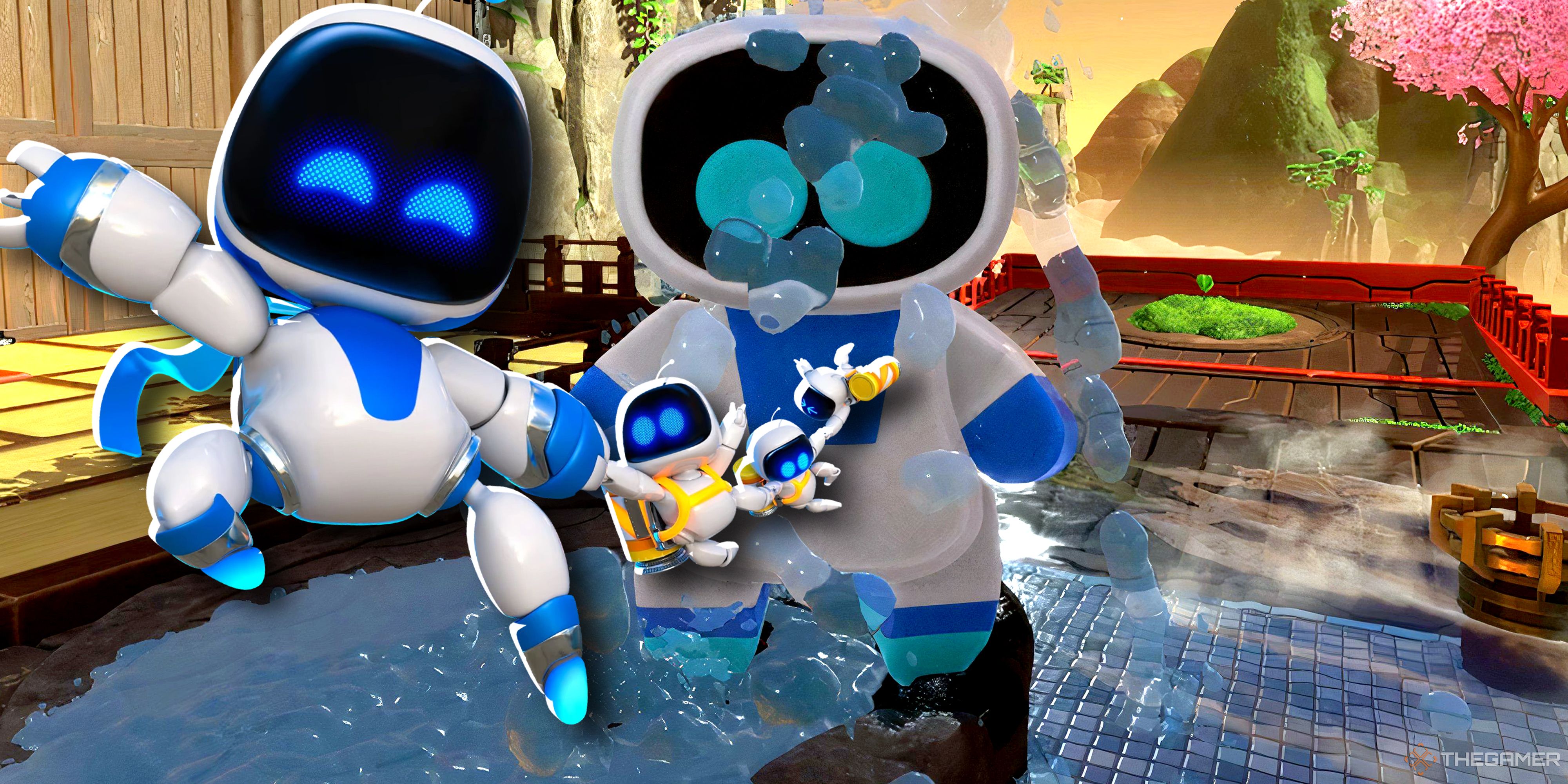 Astro Bot - Every Collectible Location In Bathhouse Battle