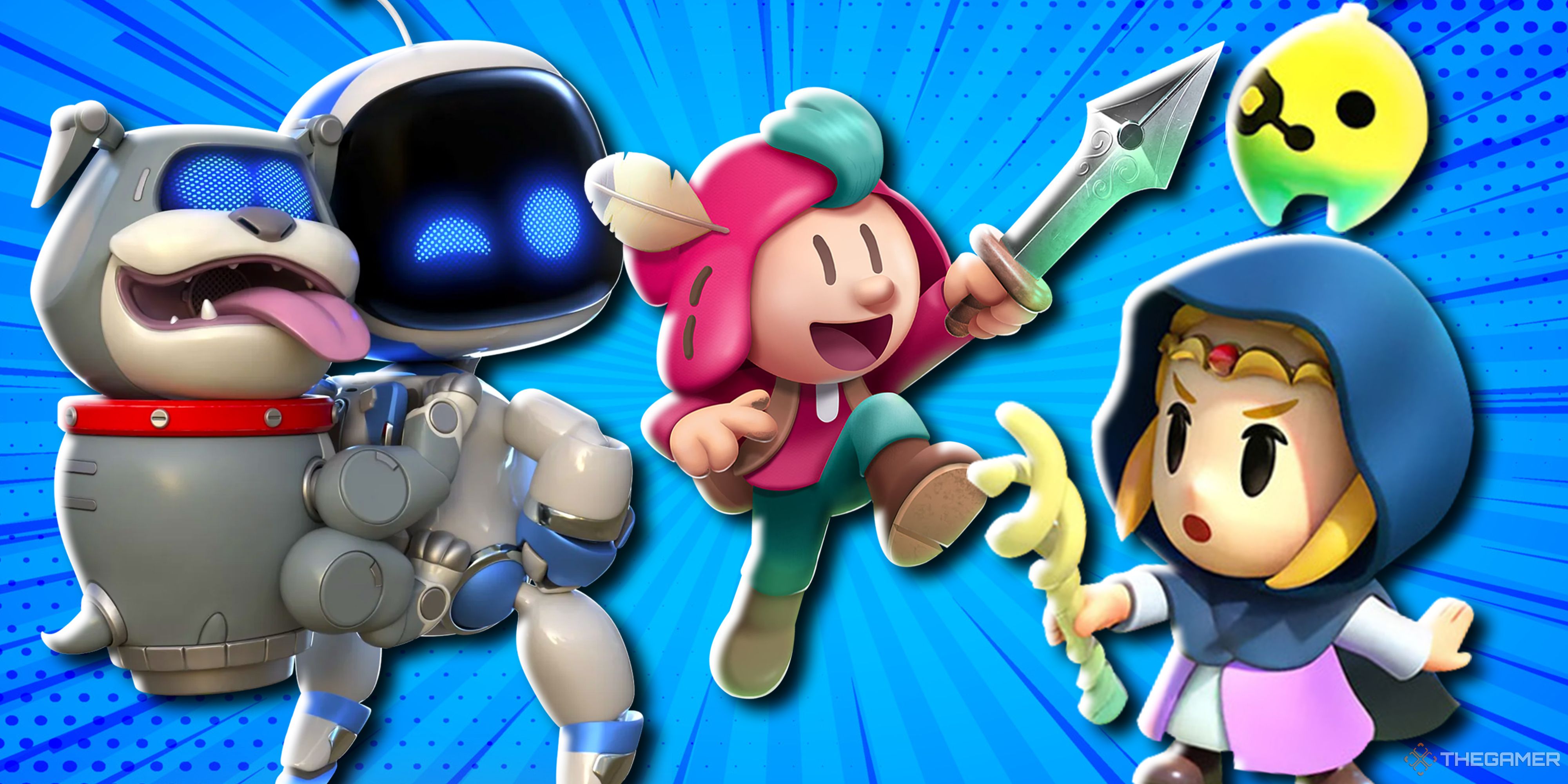 Astro Bot, The Plucky Squire and Zelda: Echoes of Wisdom.