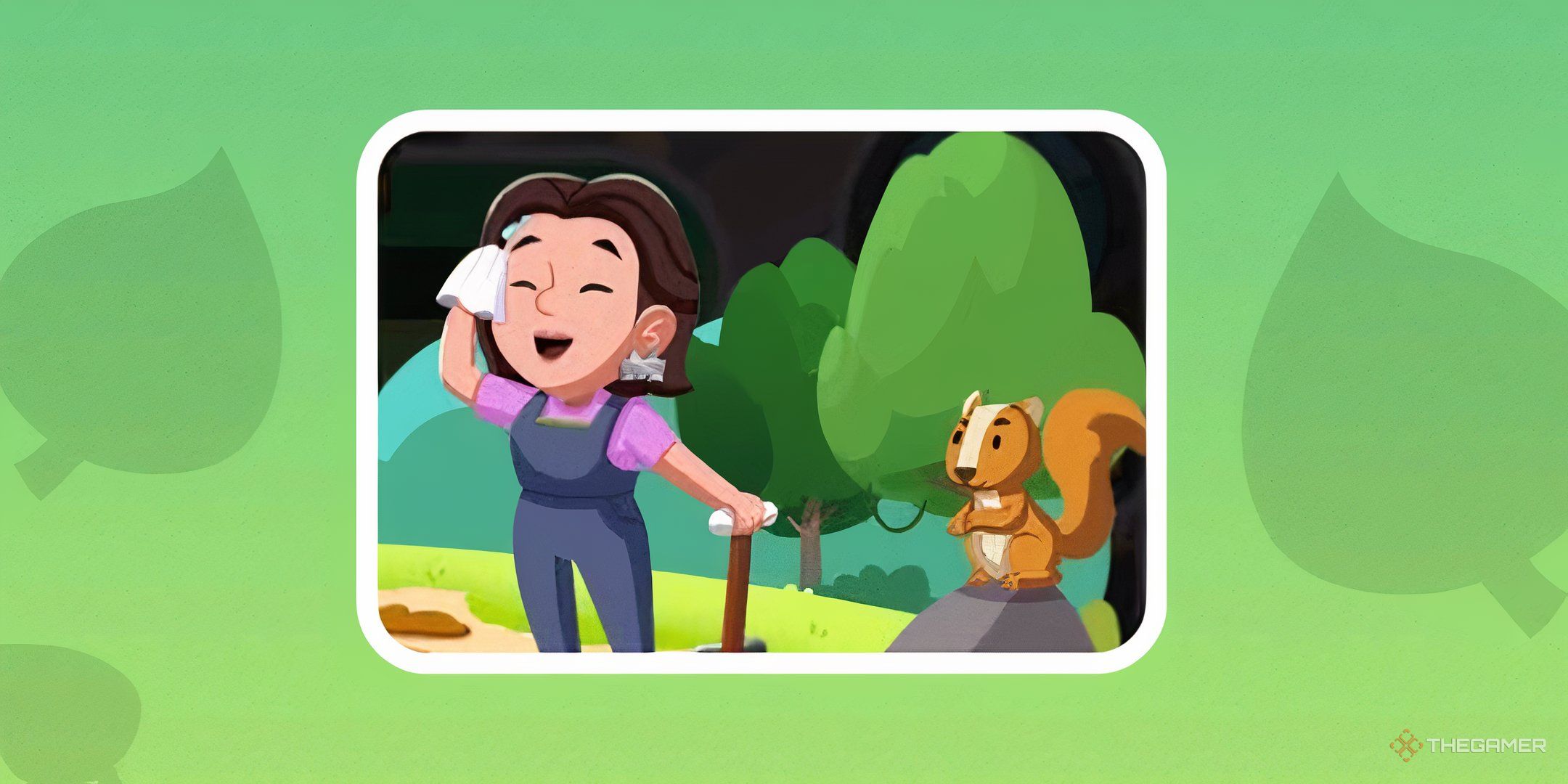 A Monopoly Go character and a squirrel for Habitat Heroes in Monopoly Go.