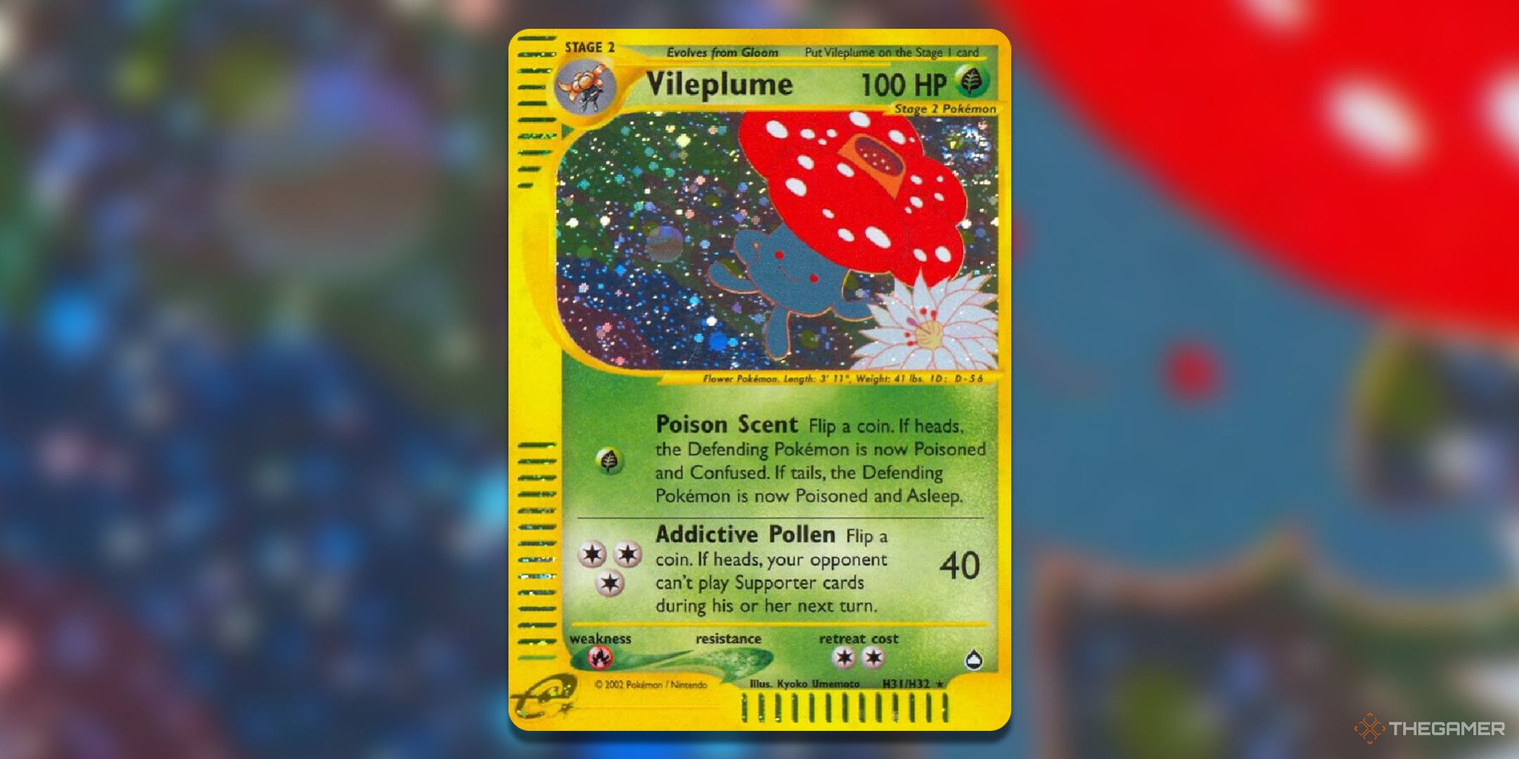 Aquapolis Billplum Pokemon TCG card art.