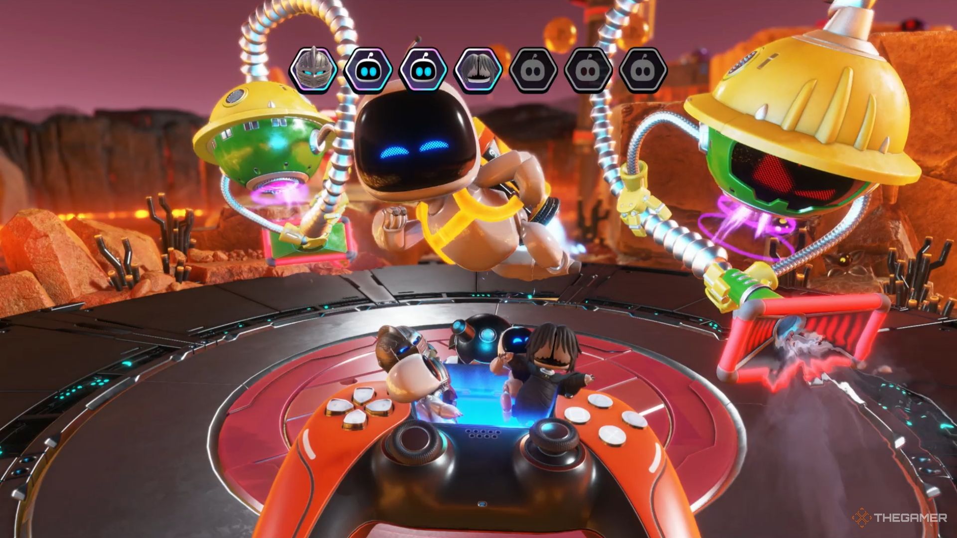 Astro Bot. Cannon Brawl. The fifth bot.