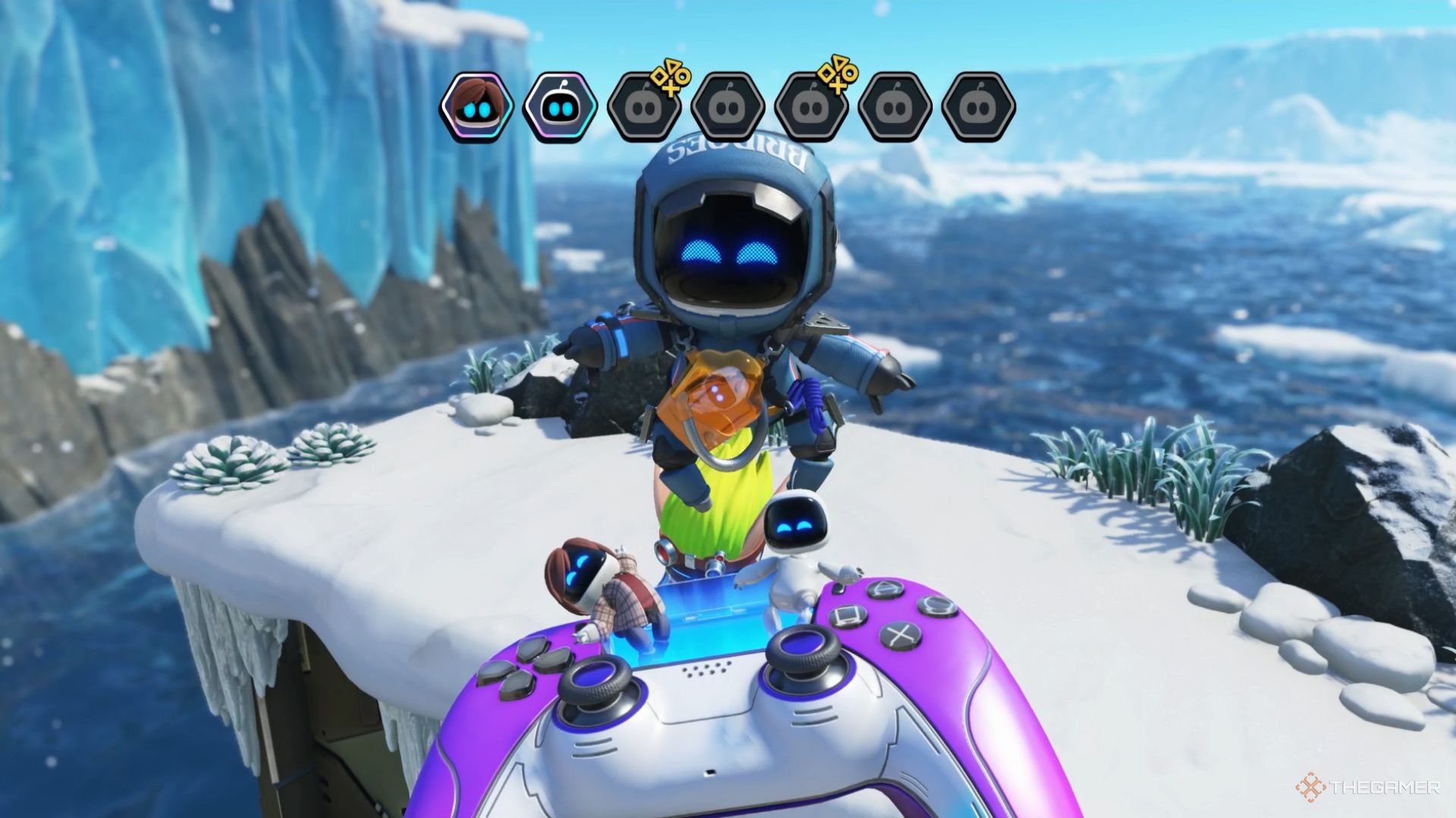 Astro Bot. Frozen Meal. The Patriotic Porter Bot.