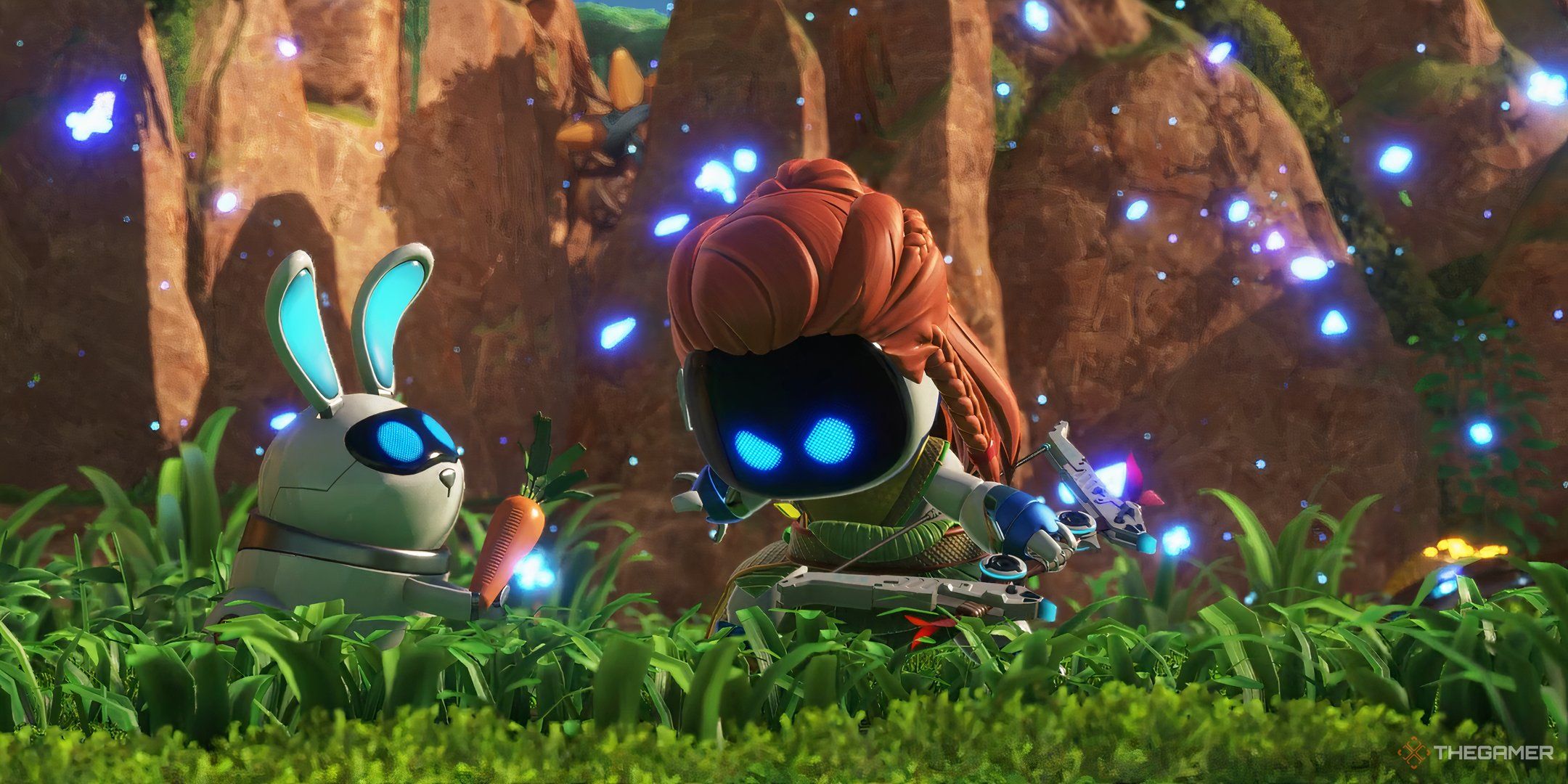 Astro Bot. Machine Learning. Astro acquiring Aloy's power.