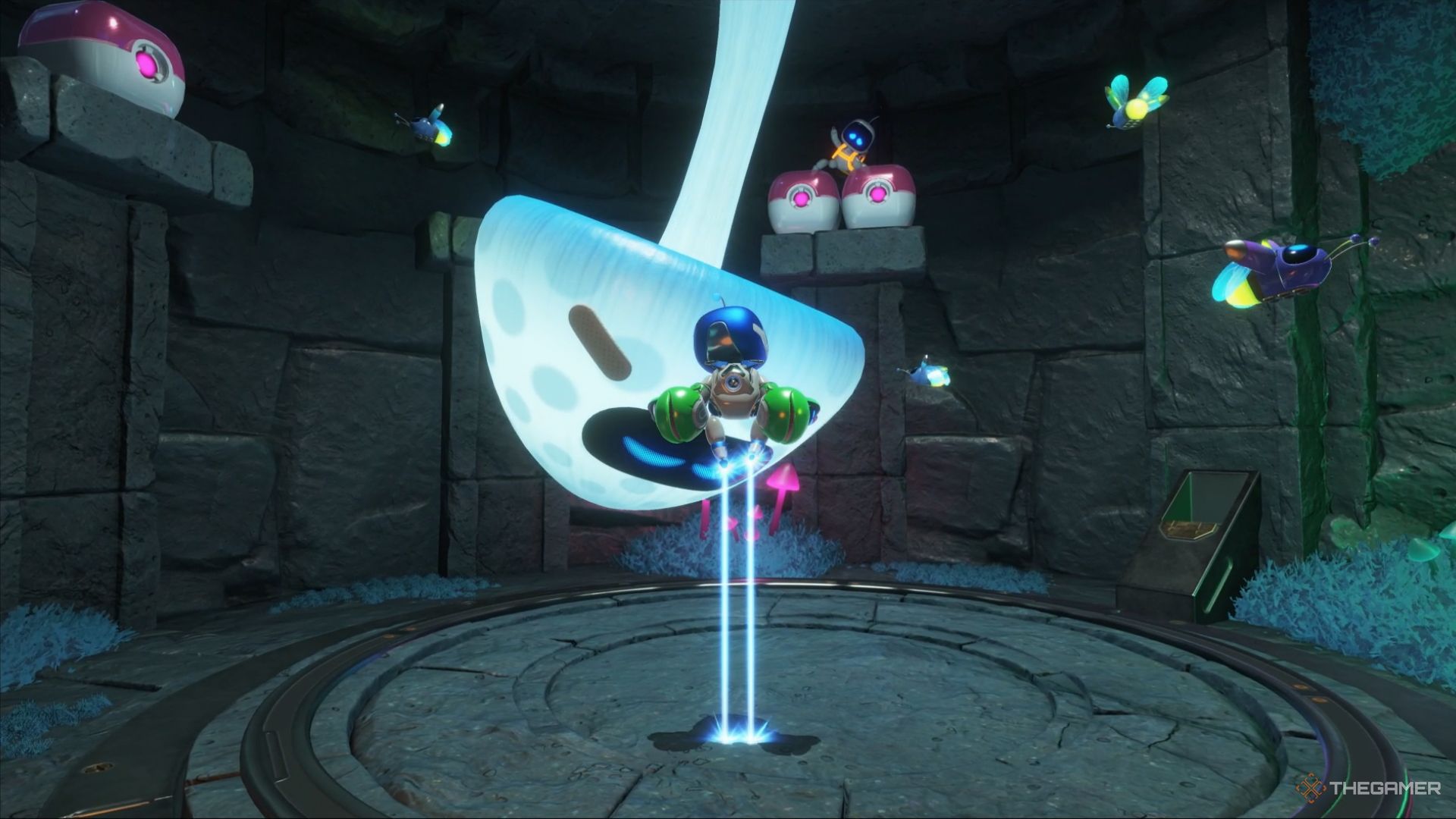 Astro Bot. The Wormy Passage Level. Rescuing the second bot.