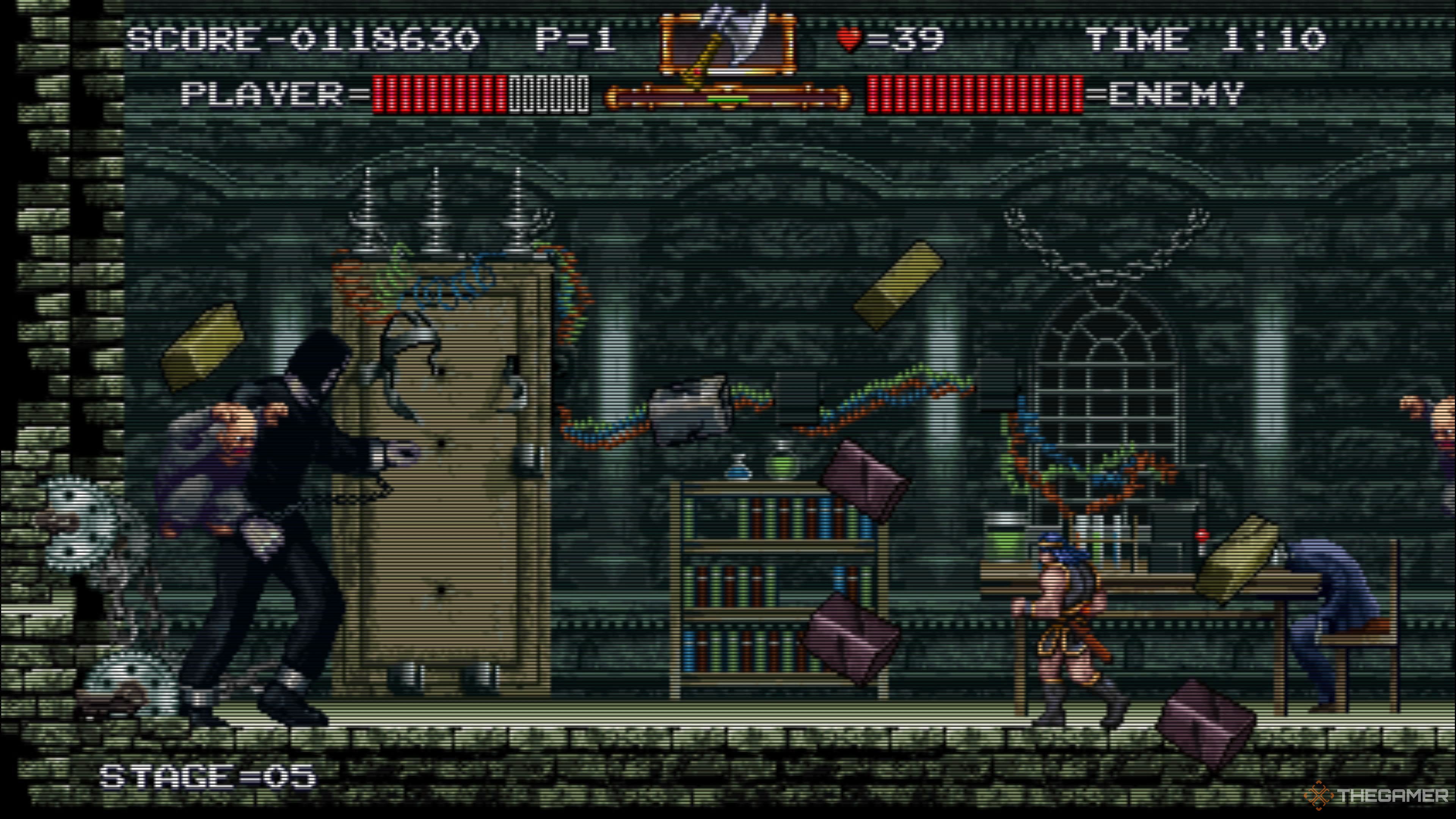 Castlevania Dominus Collection. Haunted Castle Revisited. Fighting Frankenstein.