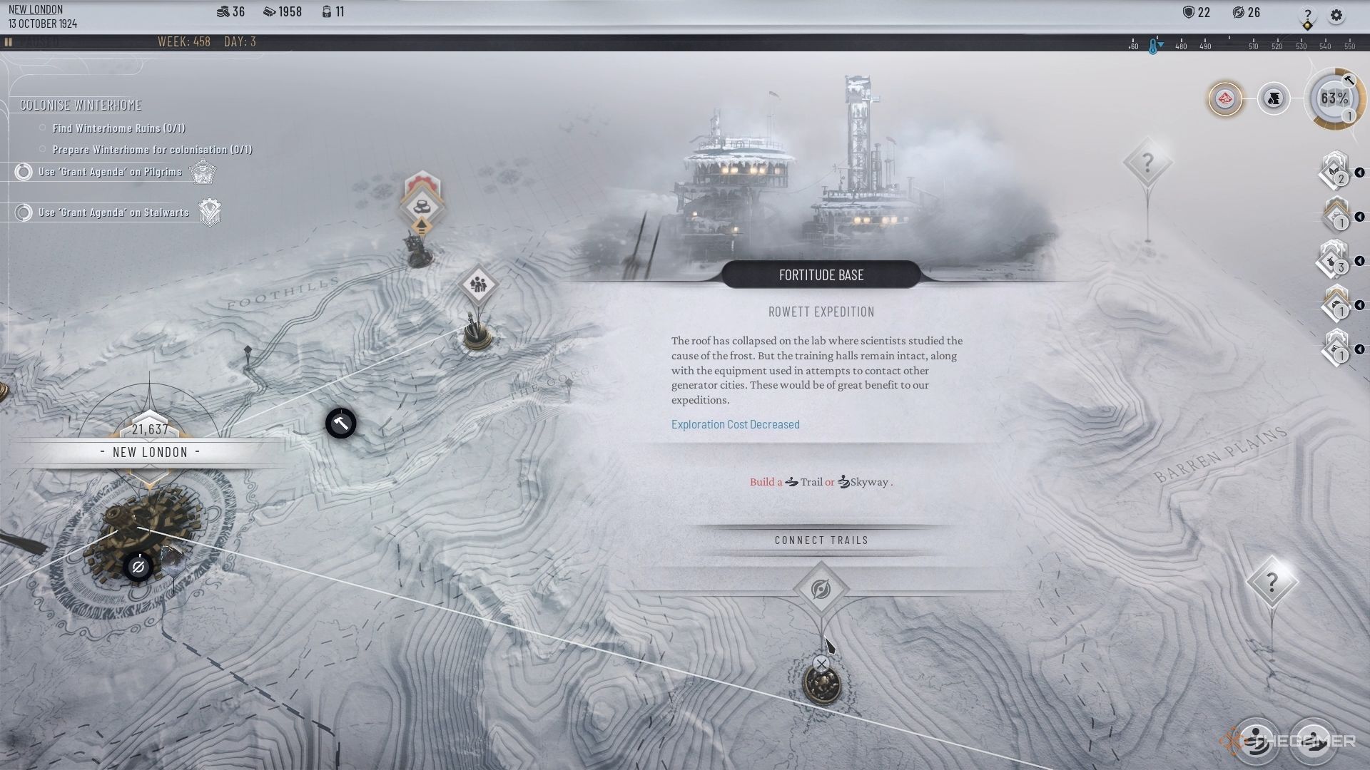 Fortitude Base in Frostpunk 2&rsquo;s Frostlands.