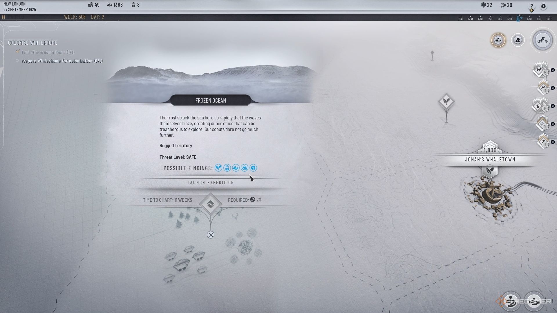 The Frozen Ocean in Frostpunk 2&rsquo;s Frostlands.