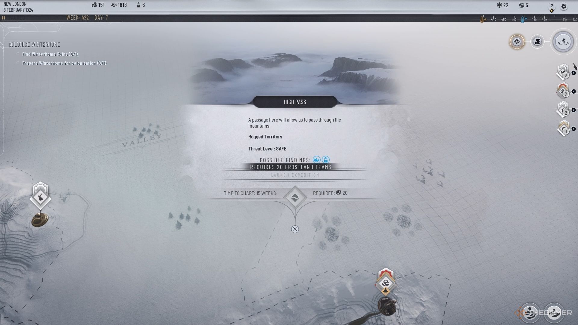 The High Pass in Frostpunk 2&rsquo;s Frostlands.