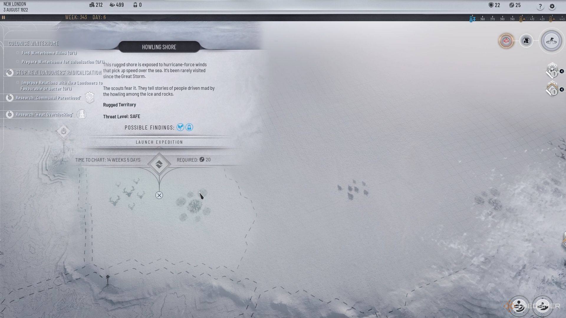 The Howling Shore in Frostpunk 2&rsquo;s Frostlands.