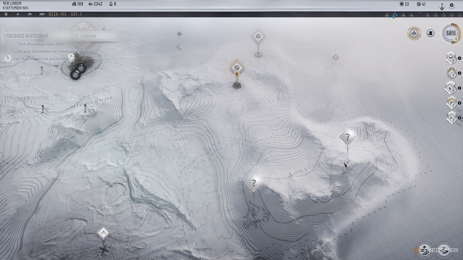 The Rowett Ridge in Frostpunk 2&rsquo;s Frostlands.