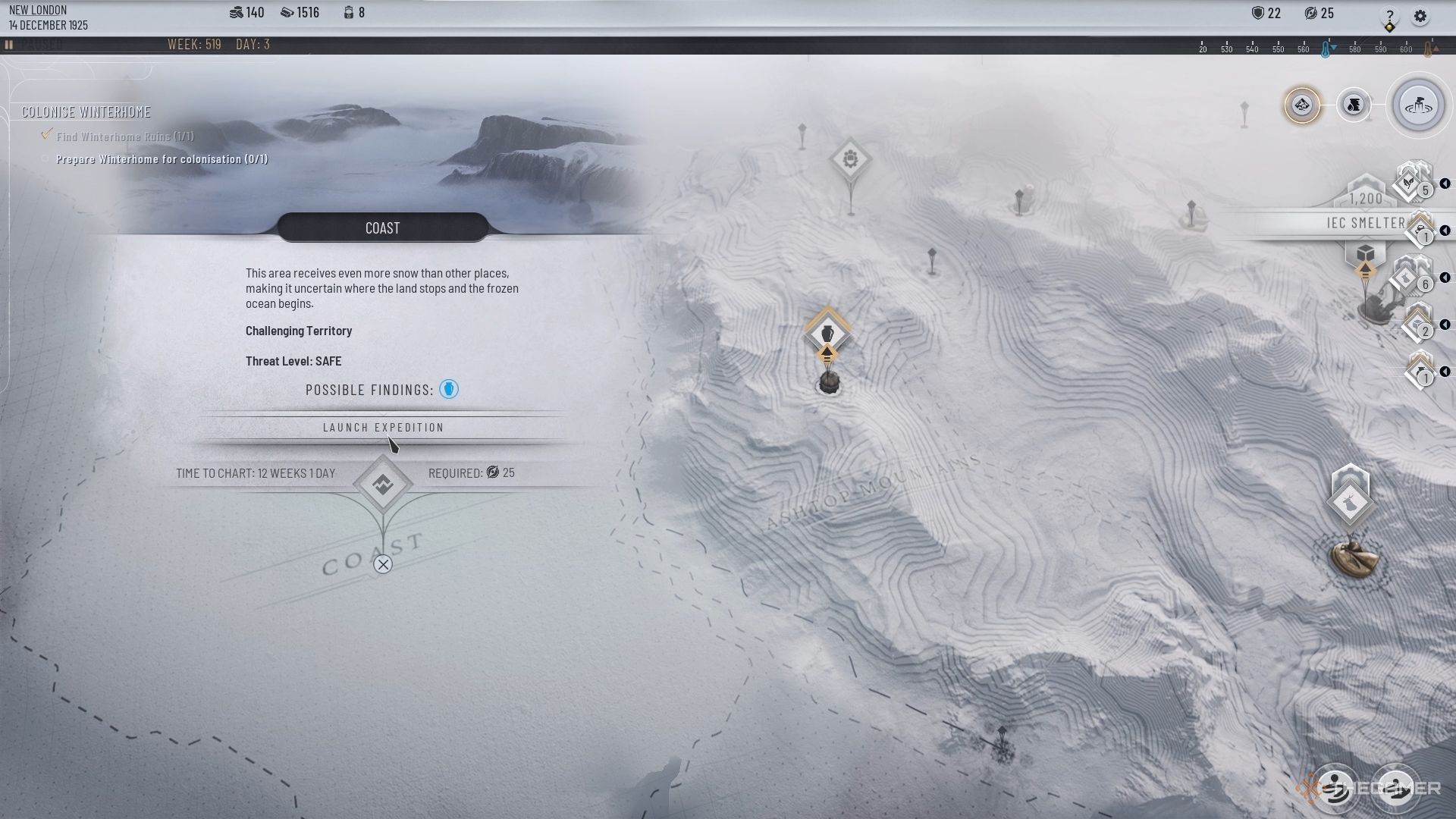 The Shifting Coast in Frostpunk 2&rsquo;s Frostlands.
