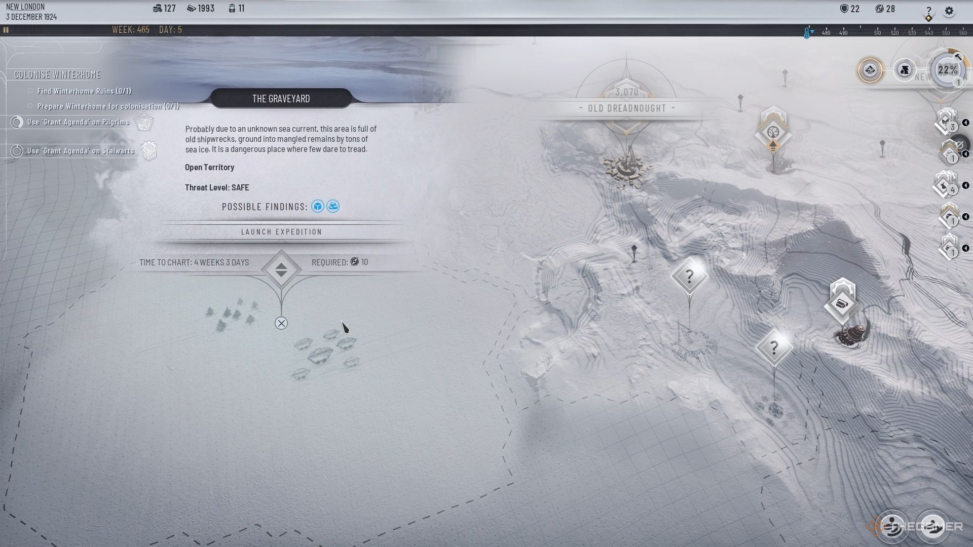 The Graveyard in Frostpunk 2&rsquo;s Frostlands.