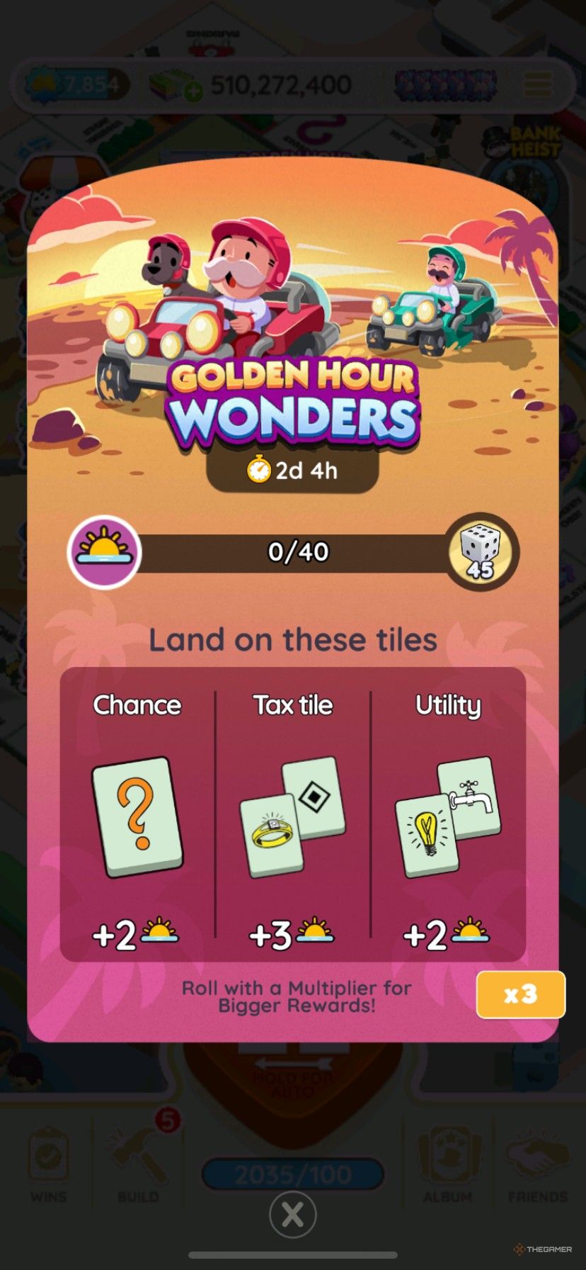 Как выиграть все награды в Golden Hour Wonder (7–9 сентября) в Monopoly Go