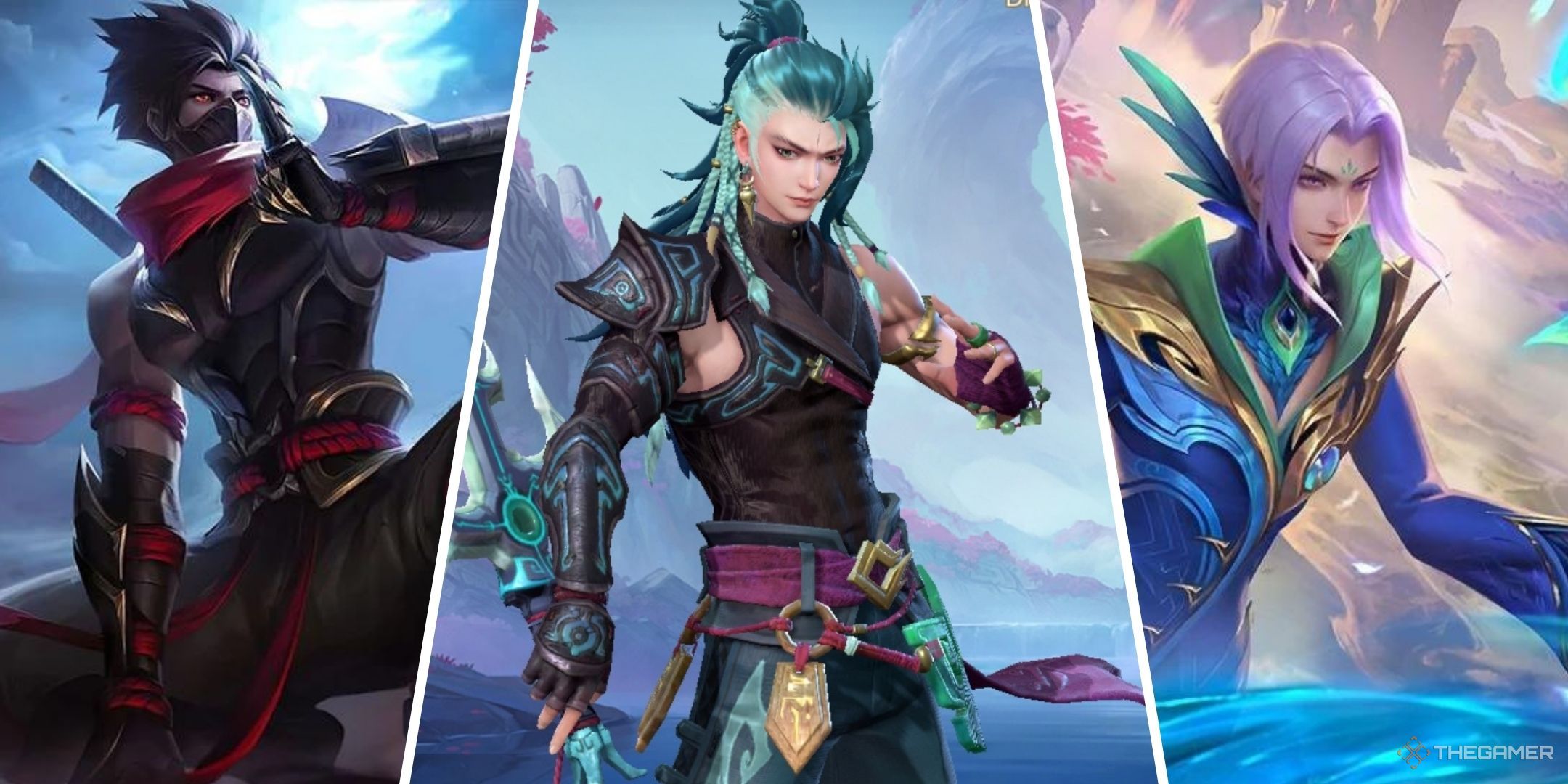 Hayabusa, Suyou, and Ling from Mobile Legends.