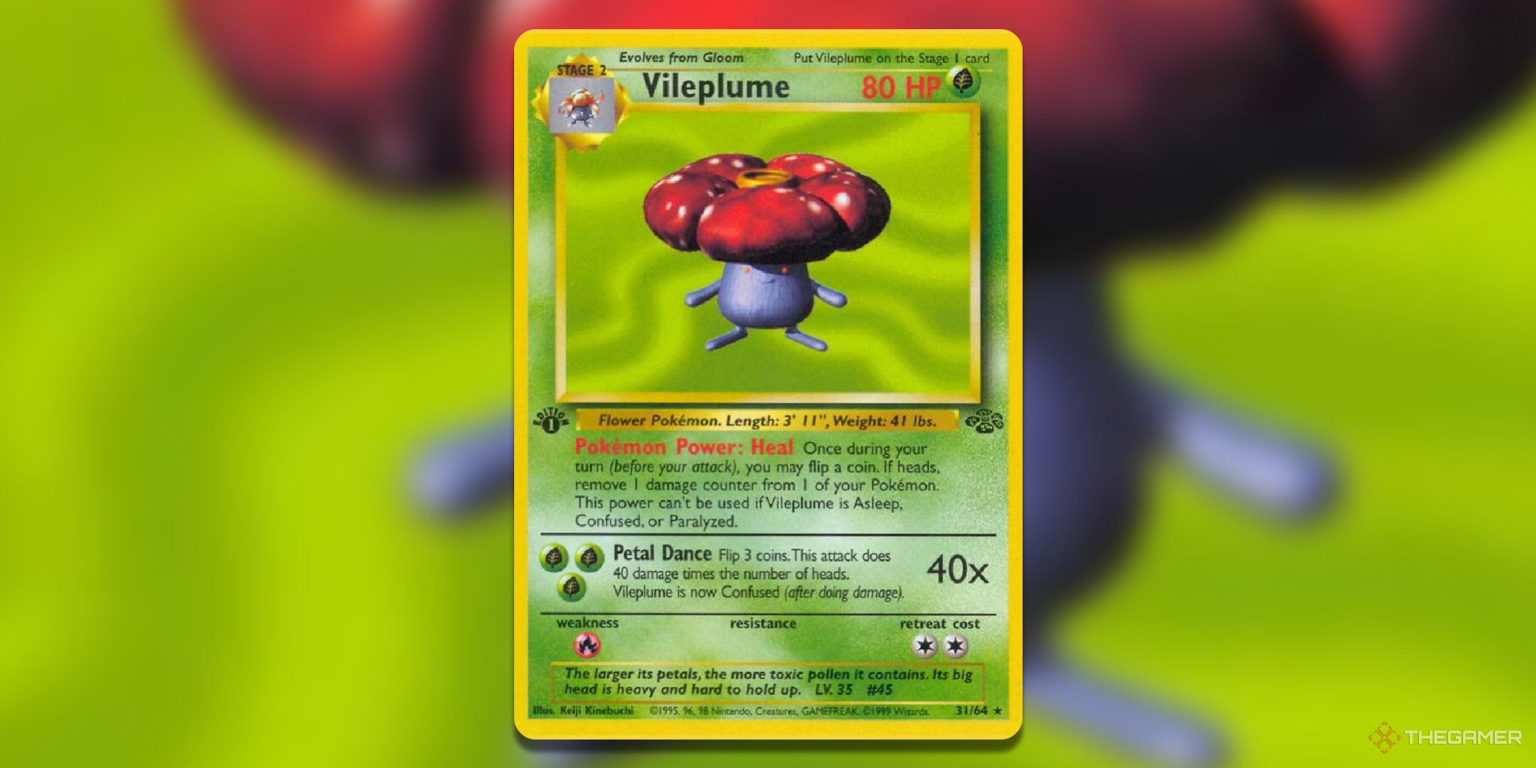 Jungle Billplum Pokemon TCG card art.