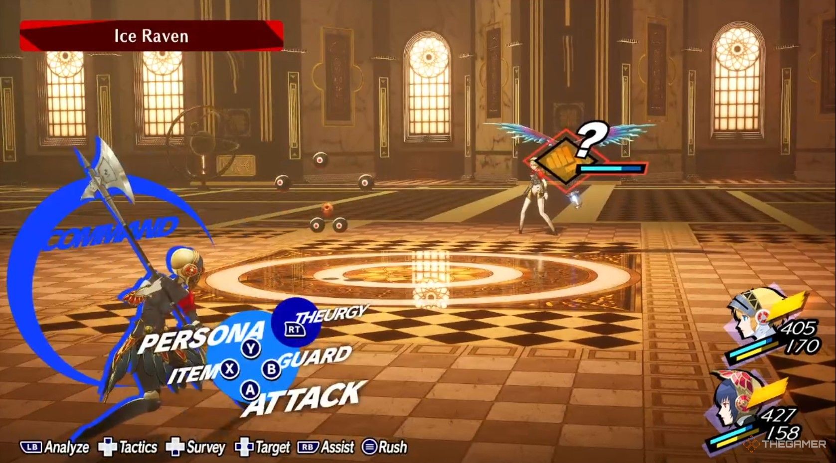 Metis about to strike Ice Raven&rsquo;s weakness in Persona 3 Reload episode Aigis.