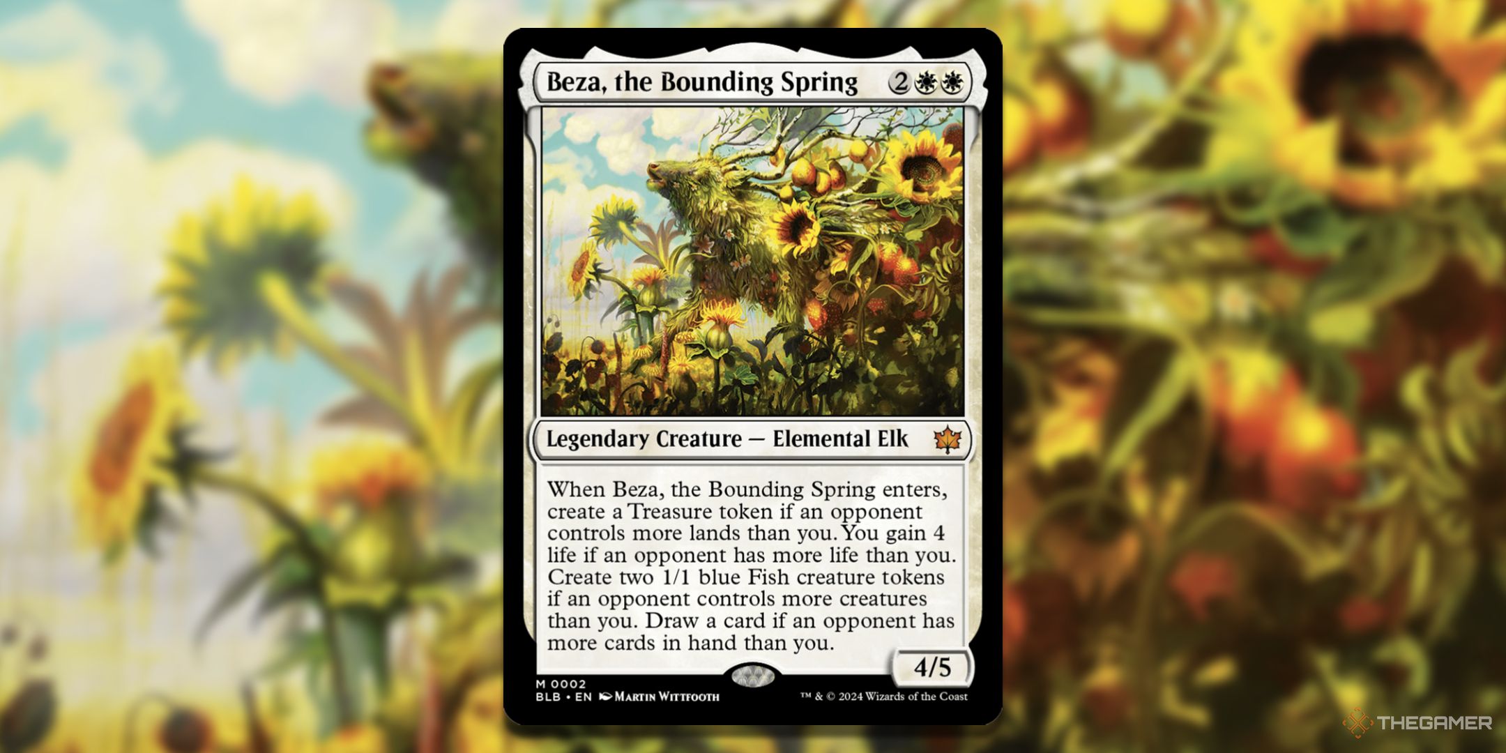 Как играть в колоду Beza, The Bounding Spring Commander в Magic: The Gathering