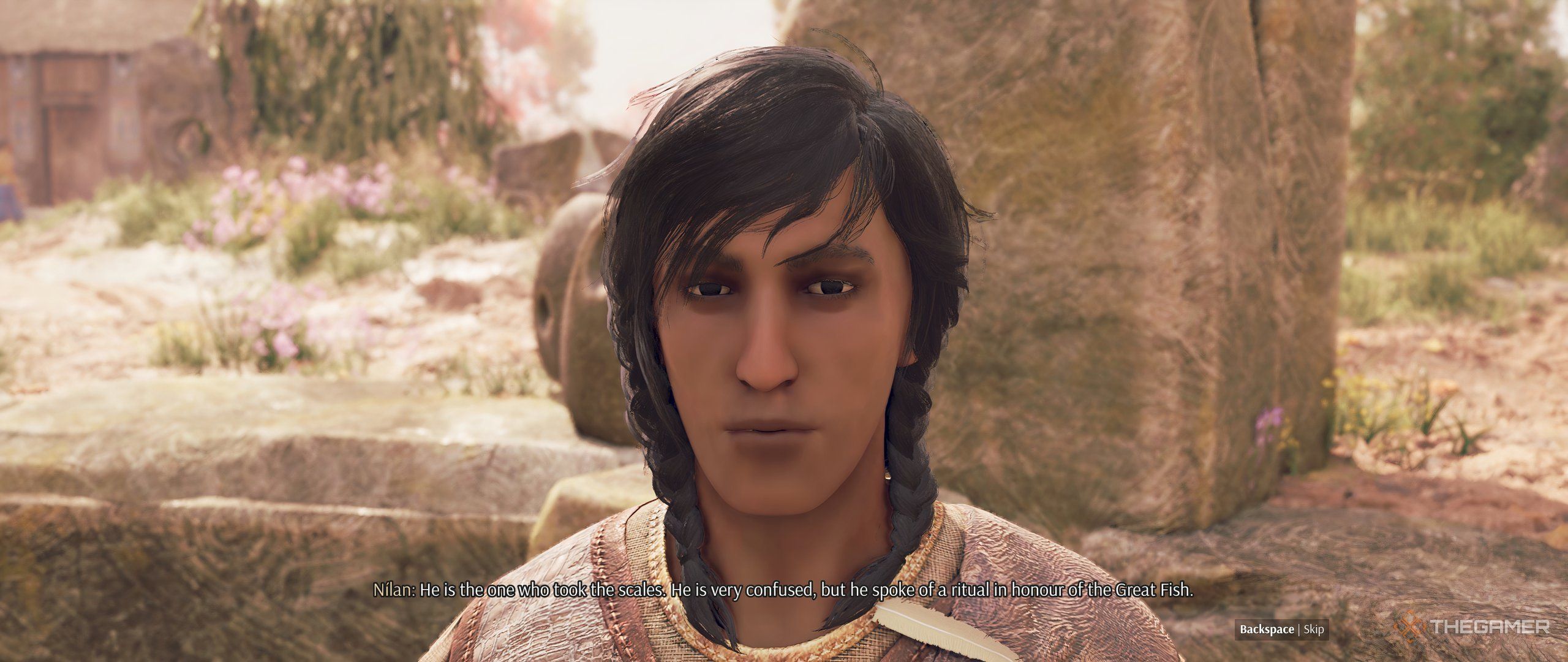 Nilan talking about Gobannon in Greedfall 2.
