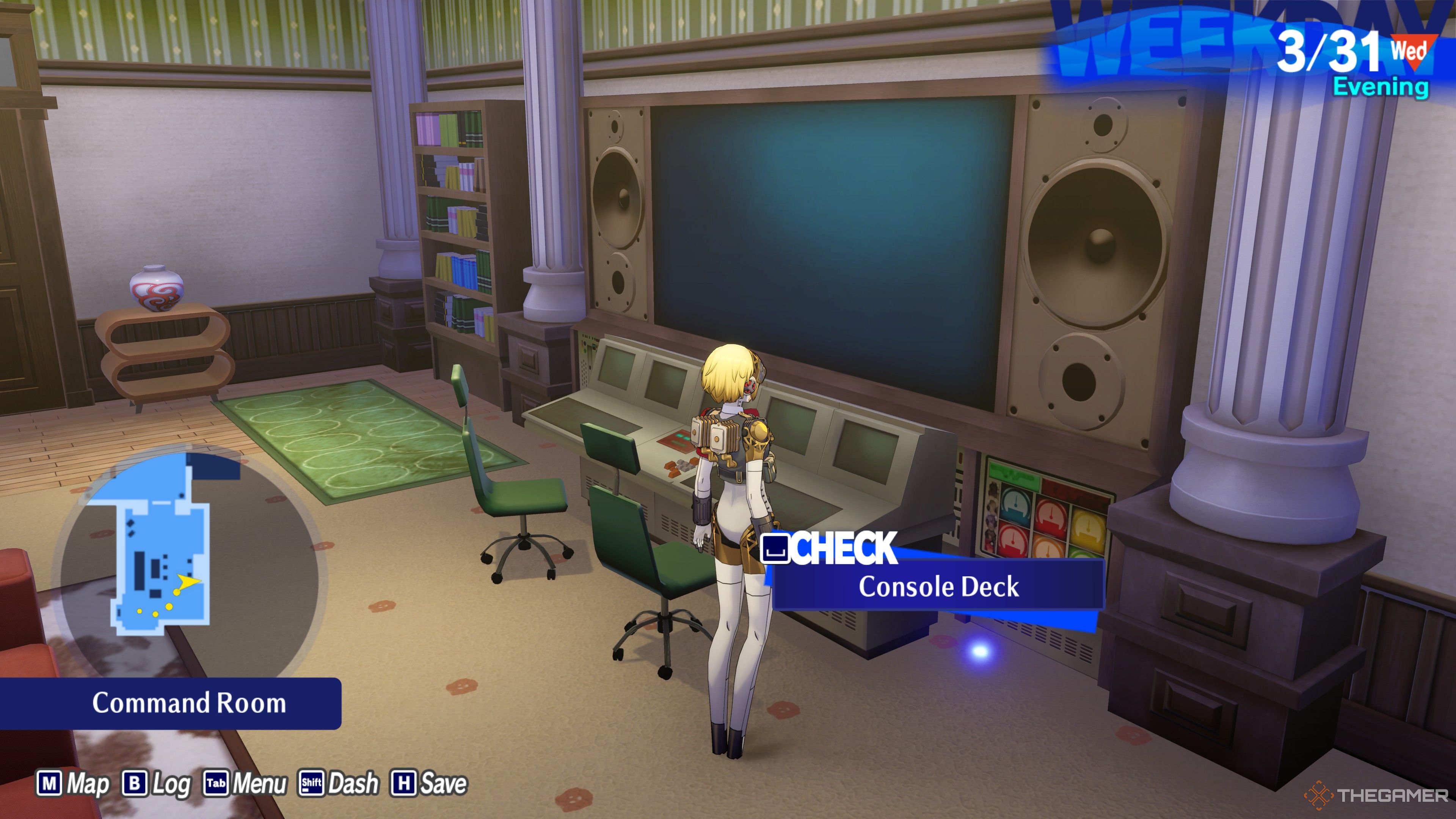 Persona 3 Reload Twilight Fragments in the command room.