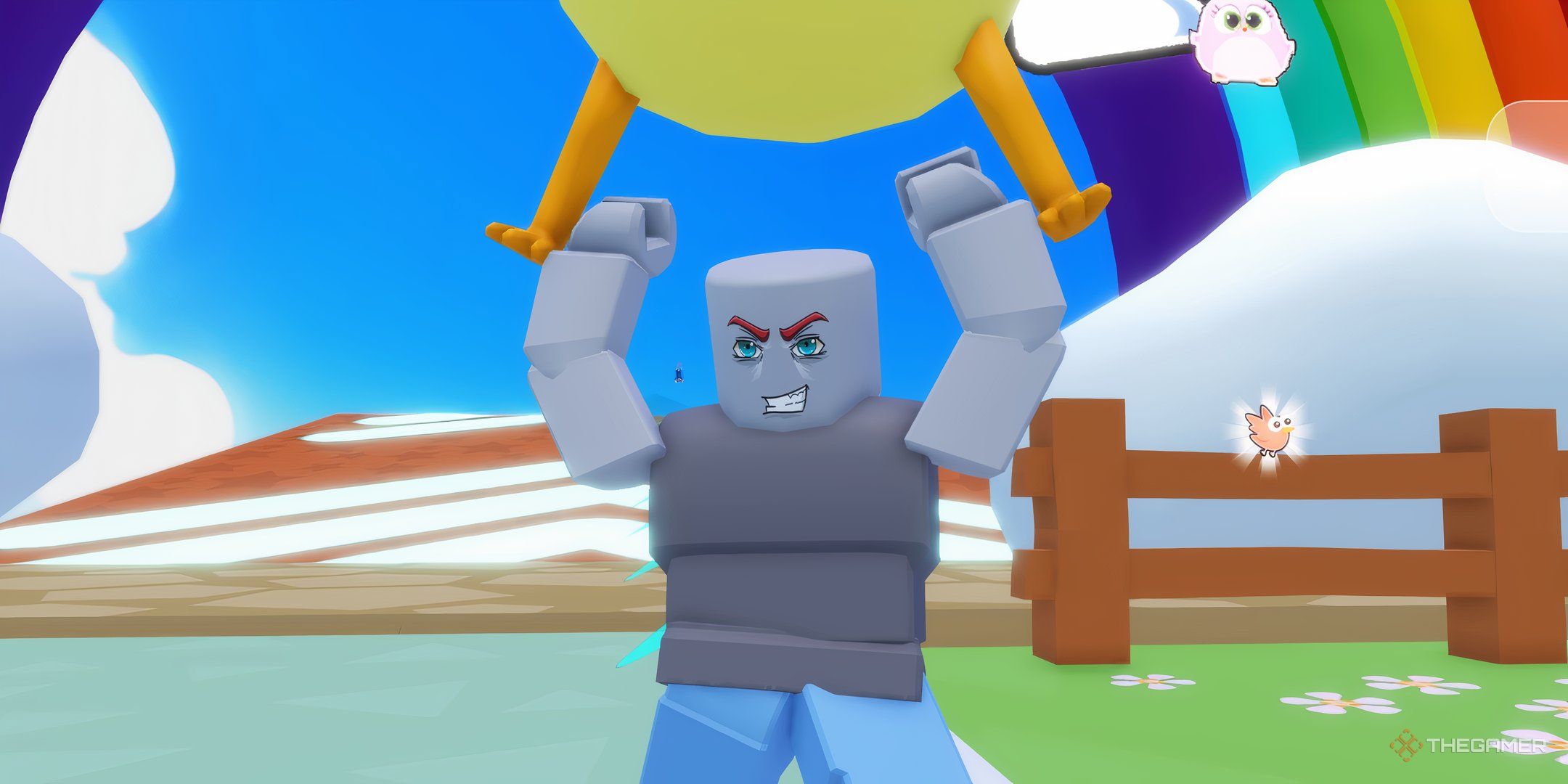 a player in Flappy Bird Race on Roblox