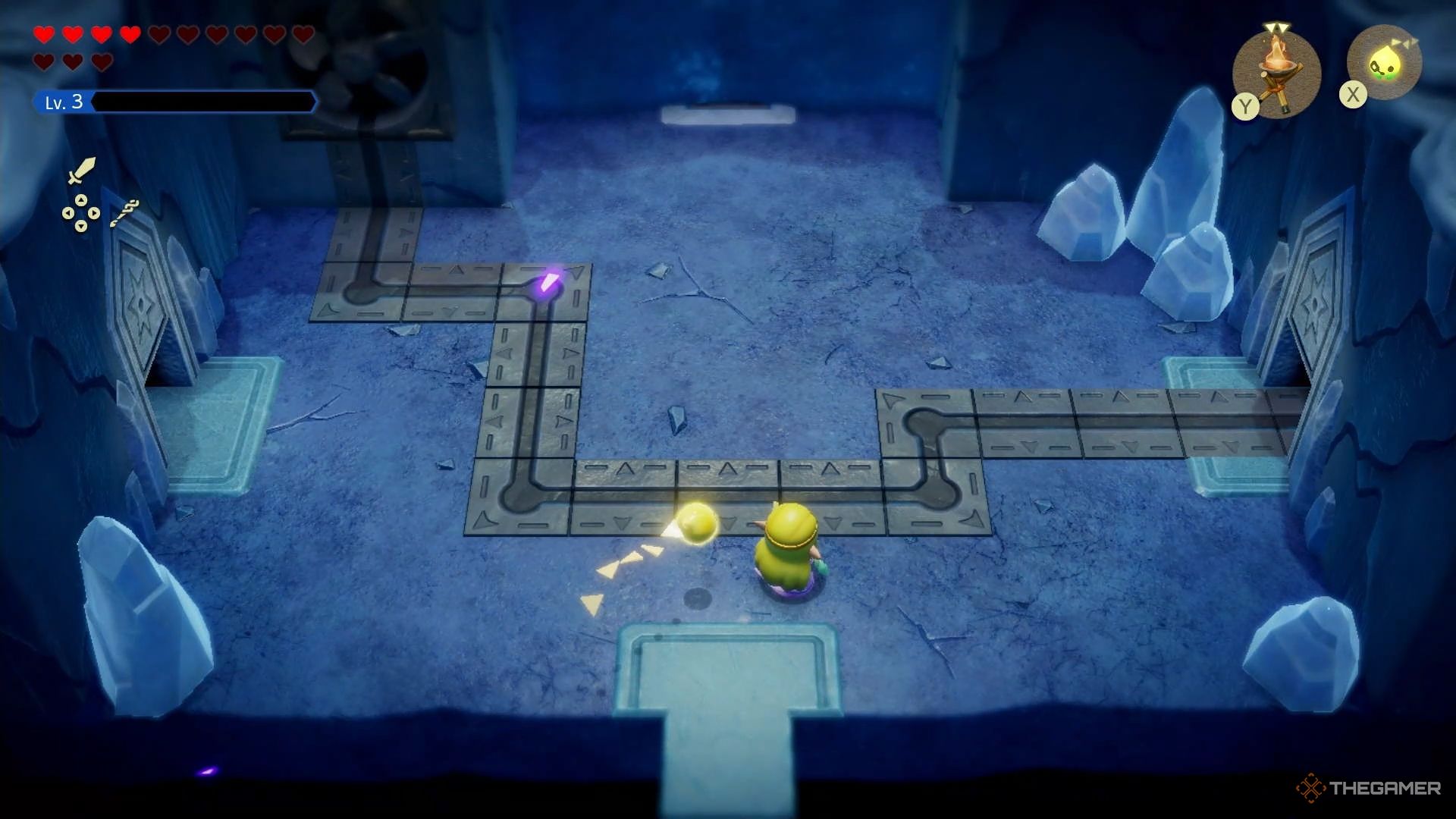 The Legend of Zelda, Echo of Wisdom Zelda enters the first floor of Lanayru Temple.