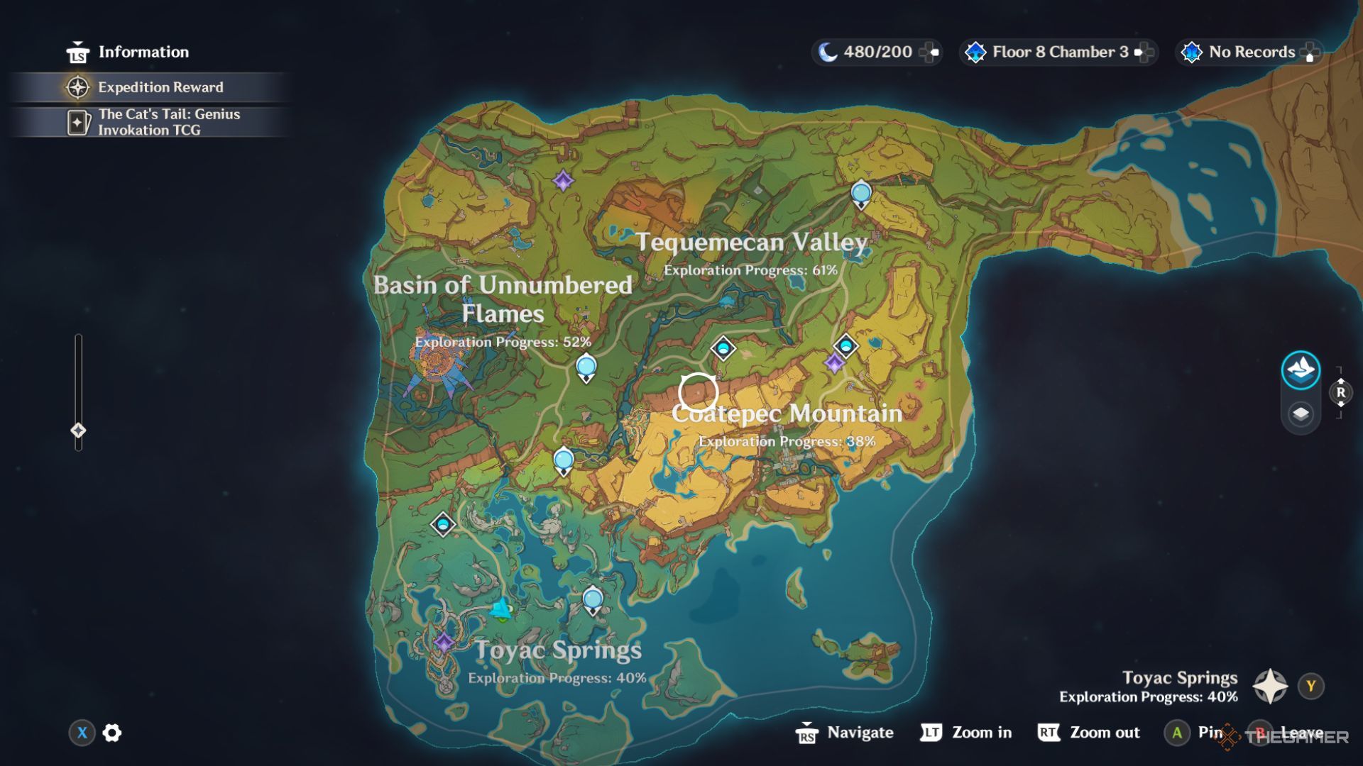 The map of Natlan in Genshin Impact is composed of four different regions.