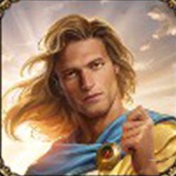 The portrait of Baldr, one of the minor gods in the Norse pantheon, is displayed in Age of Mythology - Retold