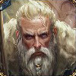 The portrait of Forseti, one of the minor gods in the Norse pantheon, is displayed in Age of Mythology - Retold