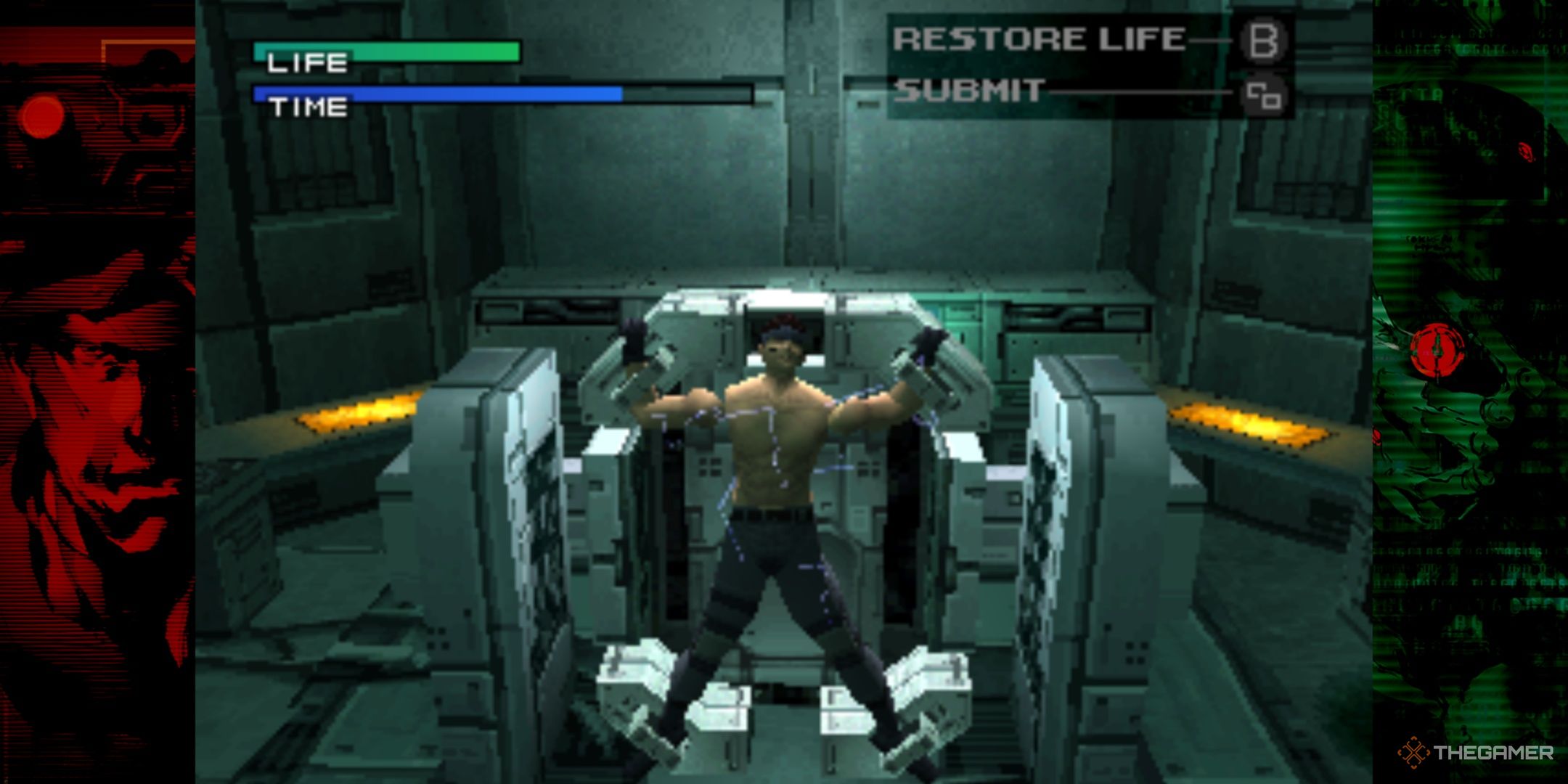 The torture sequence in Metal Gear Solid 1.
