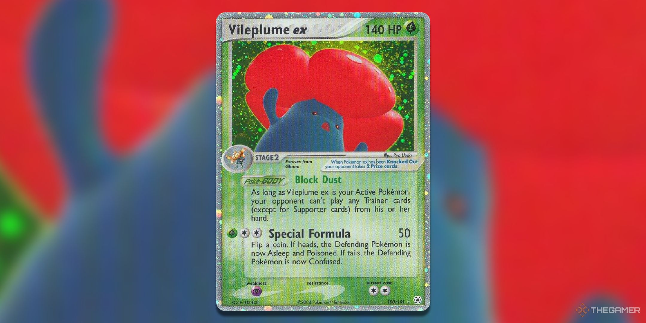 Vileplume EX Pokemon TCG card art.