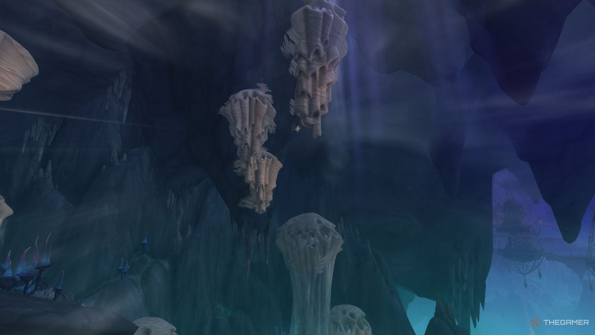 Rak-ush glyph location in Azj-Kahet in Khaz Algar, World Of Warcraft: The War Within.