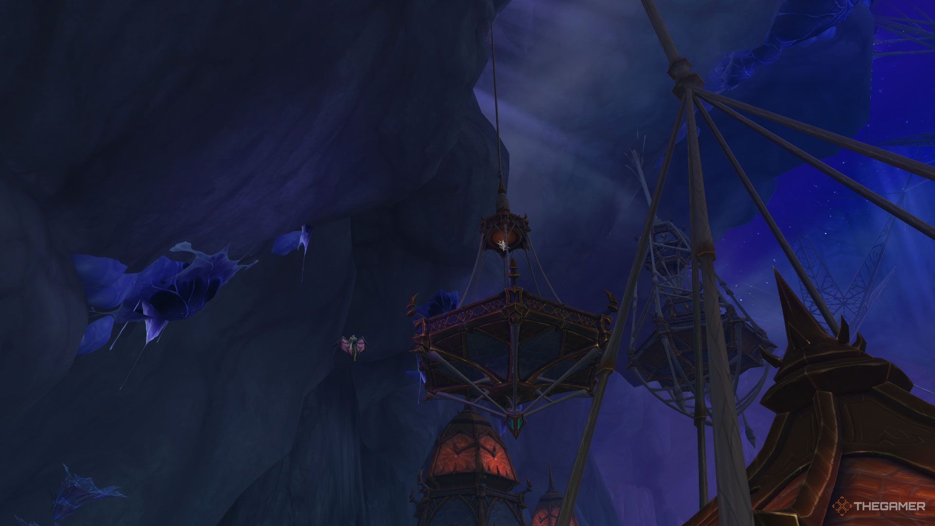 The Deepwalker Pass glyph in Azj-Kahet in Khaz Algar, World Of Warcraft: The War Within.