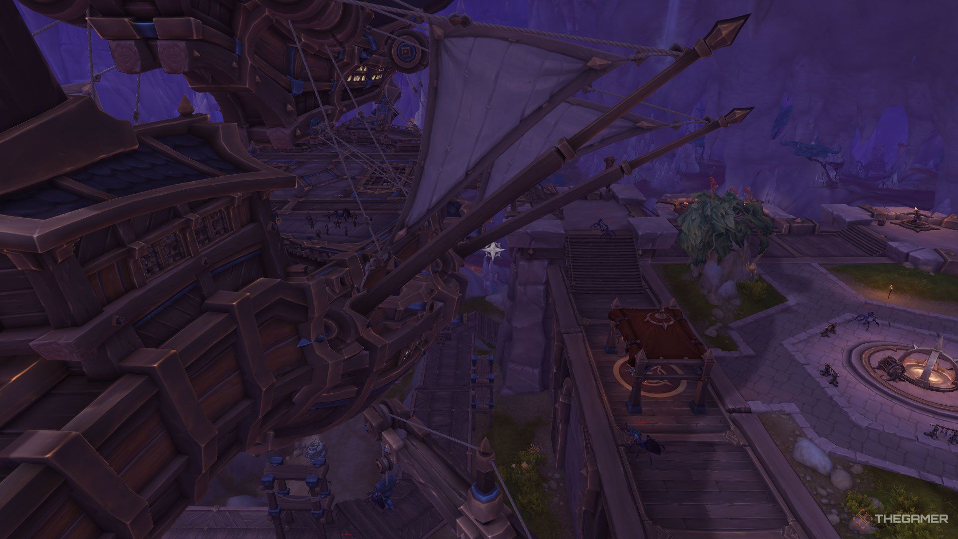 Tenir's Ascent glyph location in Hallowfall in Khaz Algar, World Of Warcraft: The War Within.