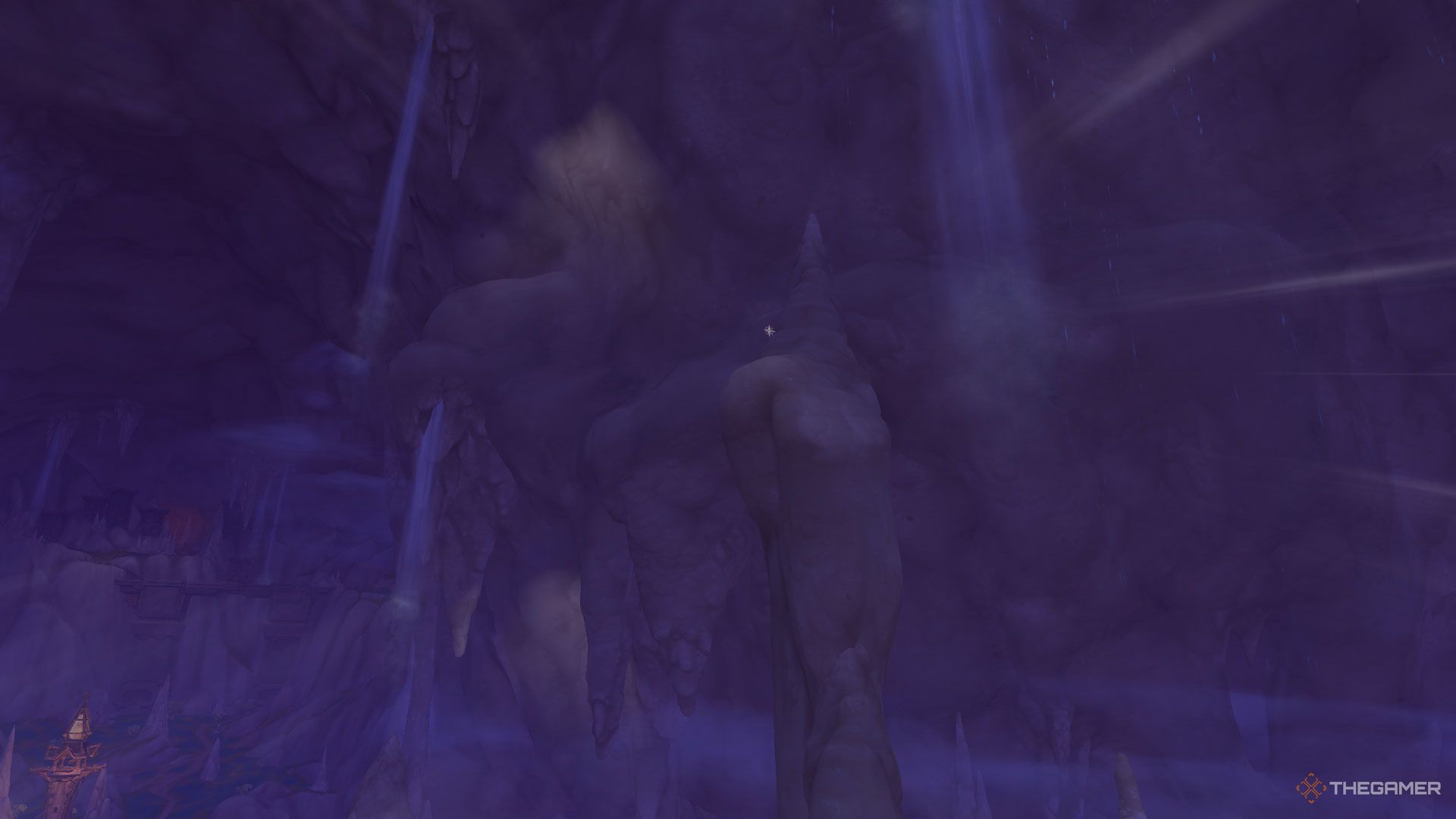 The Fangs glyph location in Hallowfall in Khaz Algar, World Of Warcraft: The War Within.