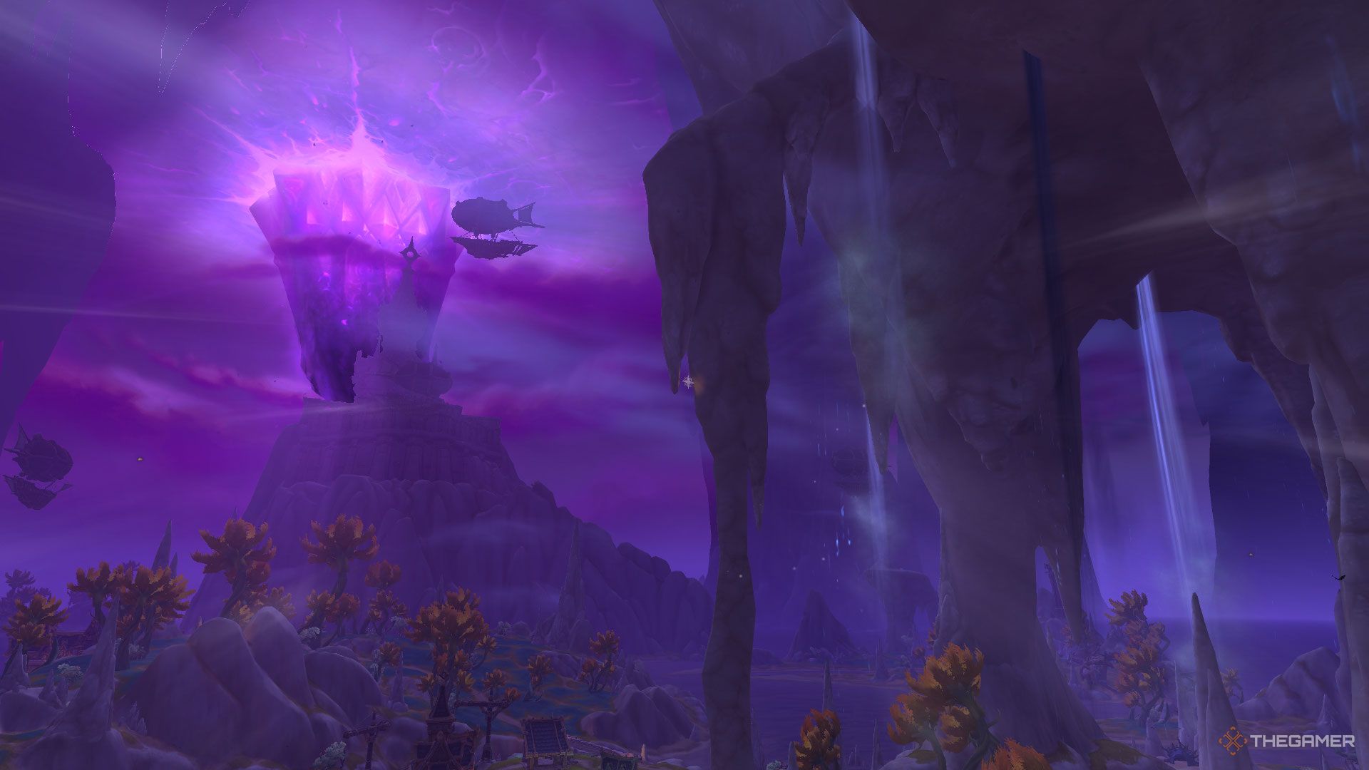 Sina's Yearning glyph location in Hallowfall in Khaz Algar, World Of Warcraft: The War Within.