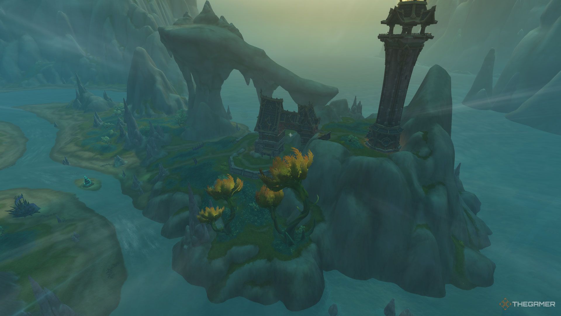 Velhan's Claim glyph location in Hallowfall in Khaz Algar, World Of Warcraft: The War Within.