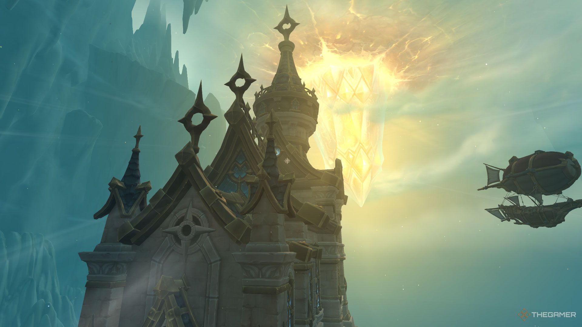 Priory of the Sacred Flame glyph location in Hallowfall in Khaz Algar, World Of Warcraft: The War Within.