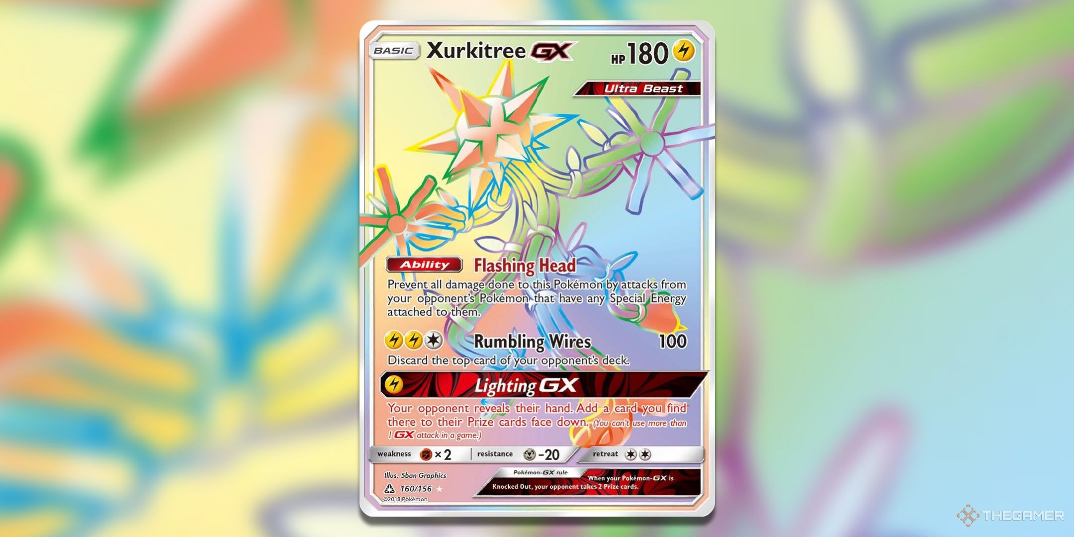 هنر کارت Xurkitree GX Pokemon TCG.
