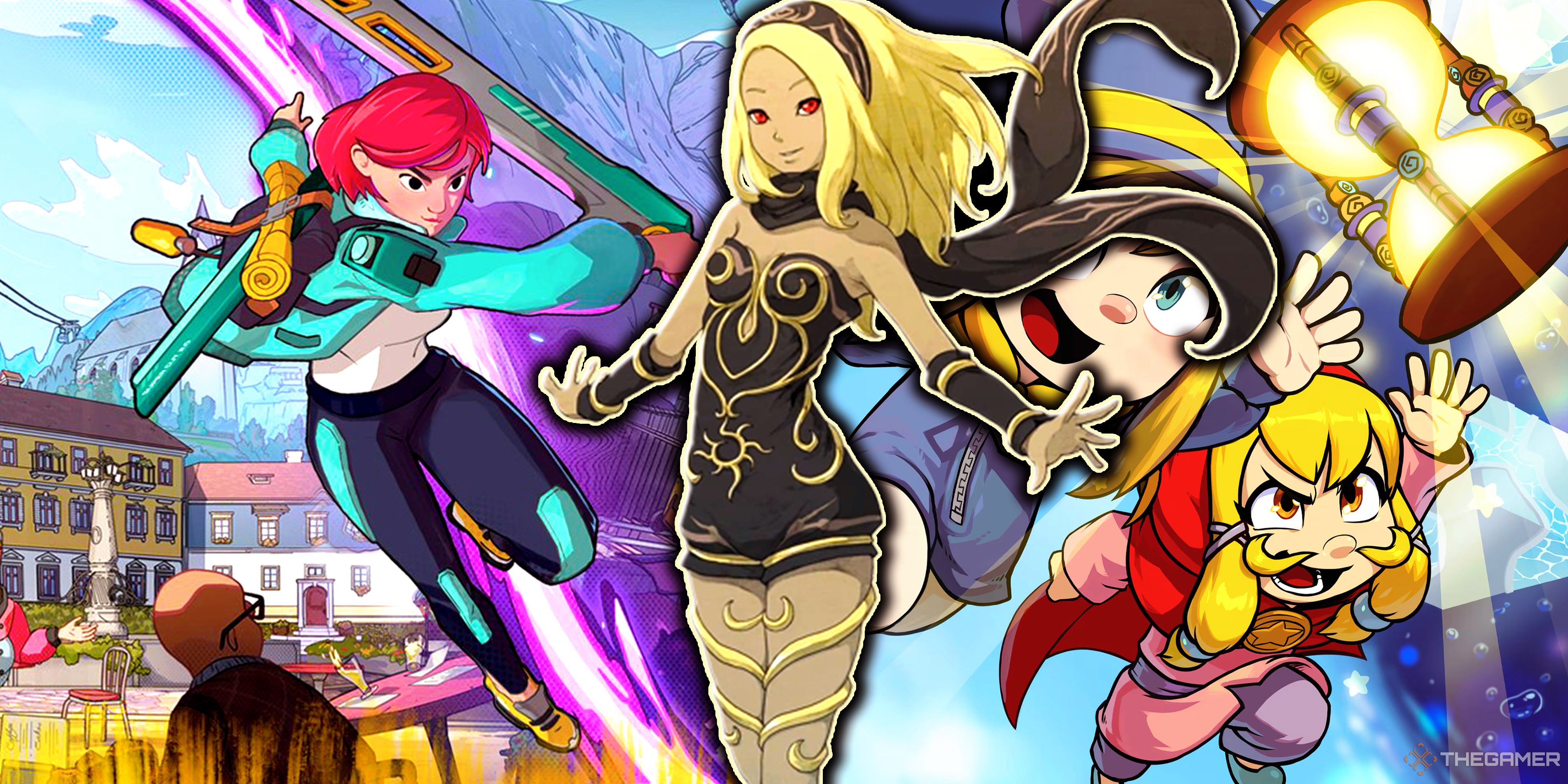 Dungeons of Hinterberg, Gravity Rush and A Hat in Time.